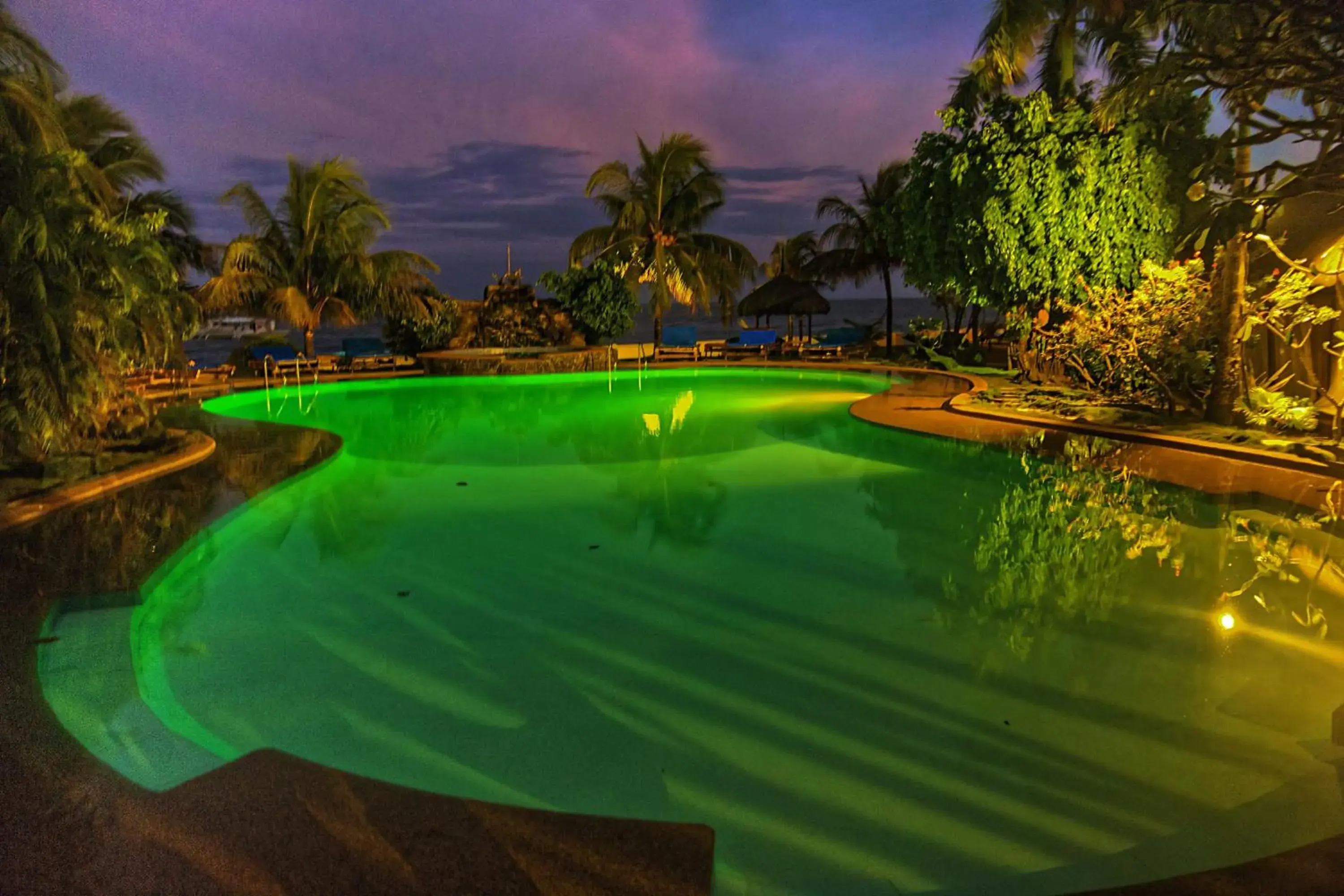 Night, Swimming Pool in Thalatta Resort