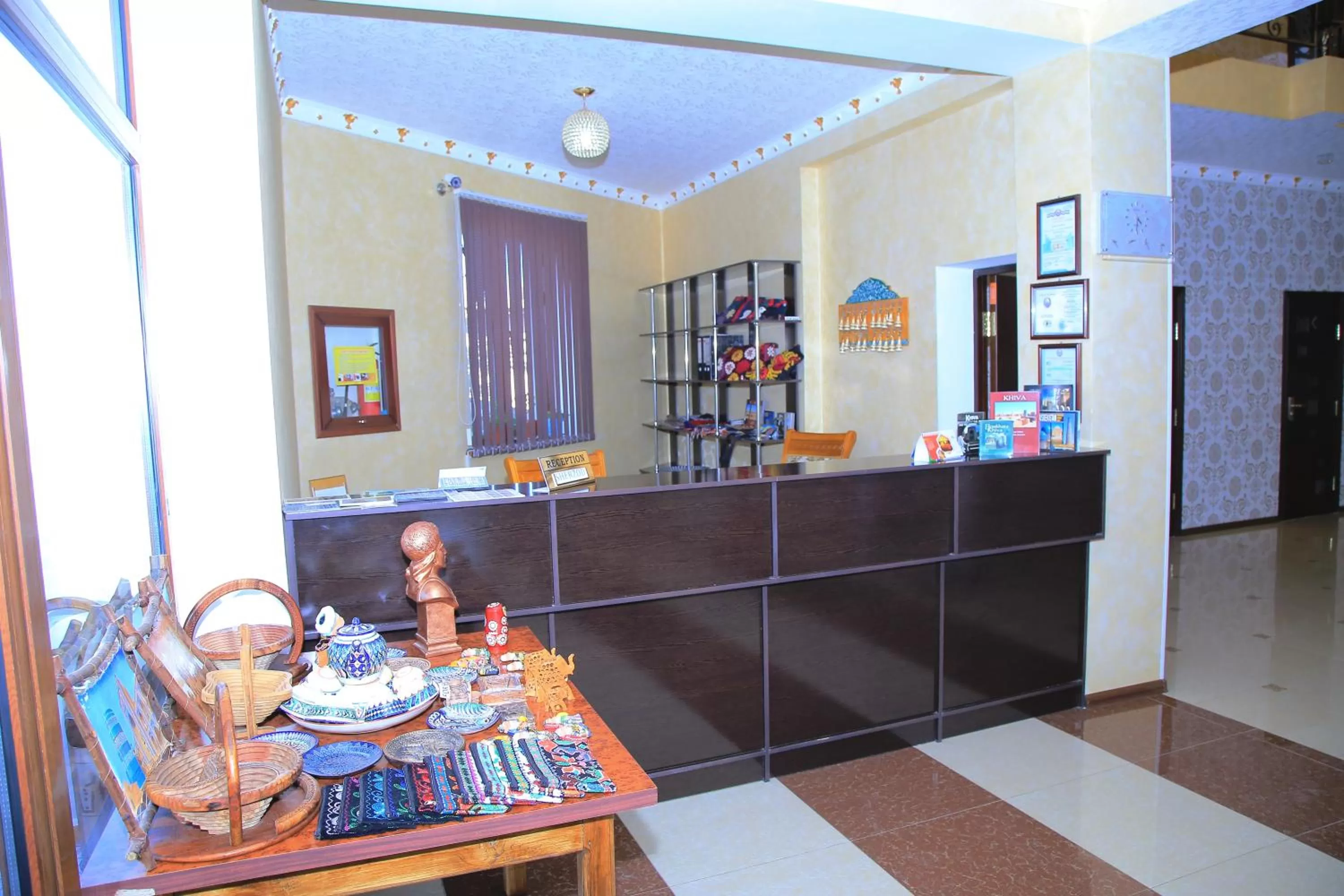 Lobby or reception in Hotel Euro Asia Khiva in Ichan Qala