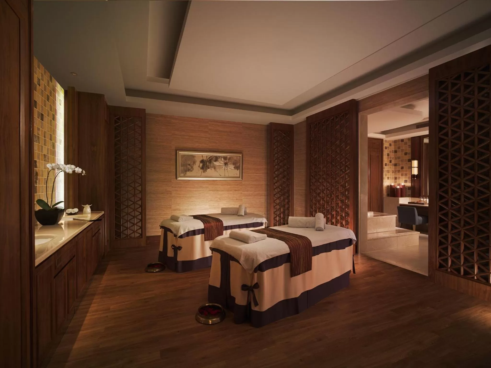 Spa and wellness centre/facilities, Bed in Shangri-La Guilin