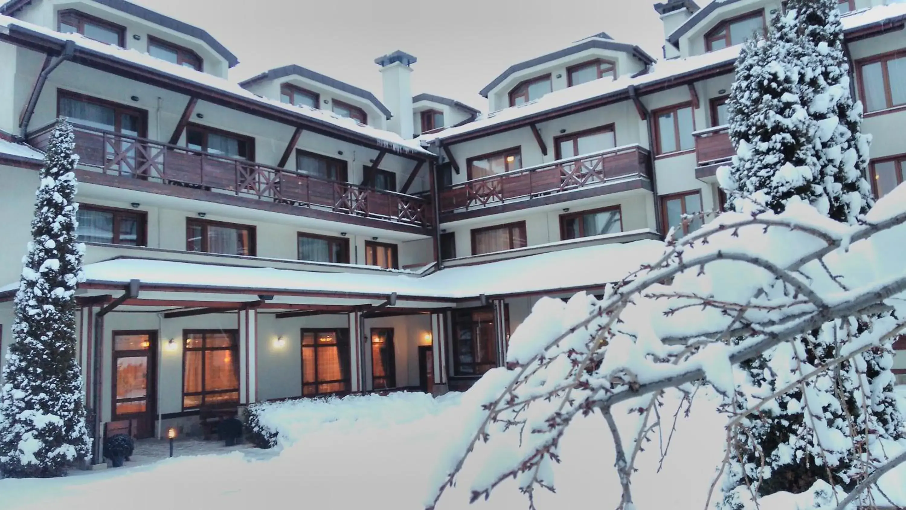 Patio, Winter in Evelina Palace Hotel