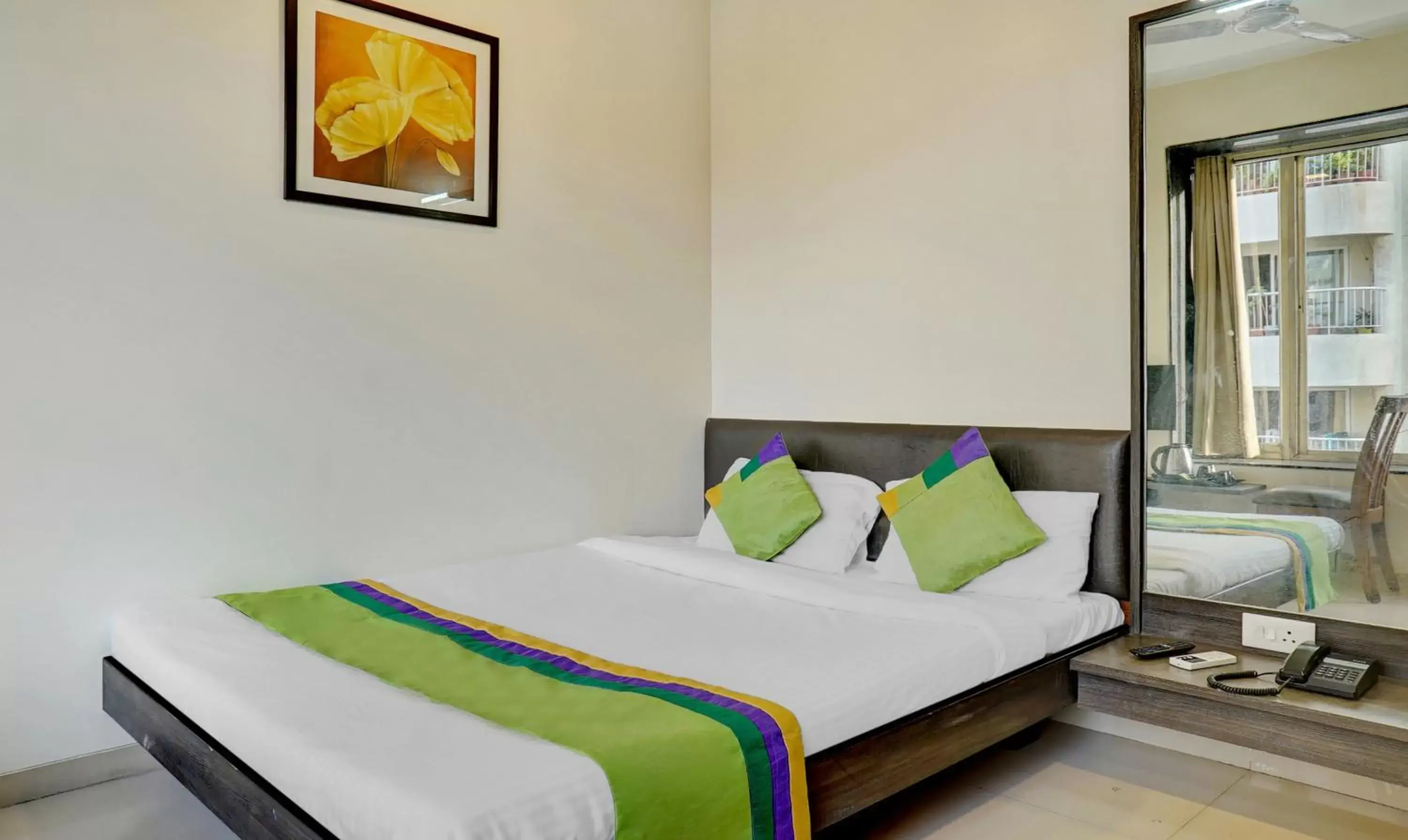 Bedroom, Bed in Treebo Bhagyashree Executive Bedroom, Bed in Treebo Bhagyashree Executive