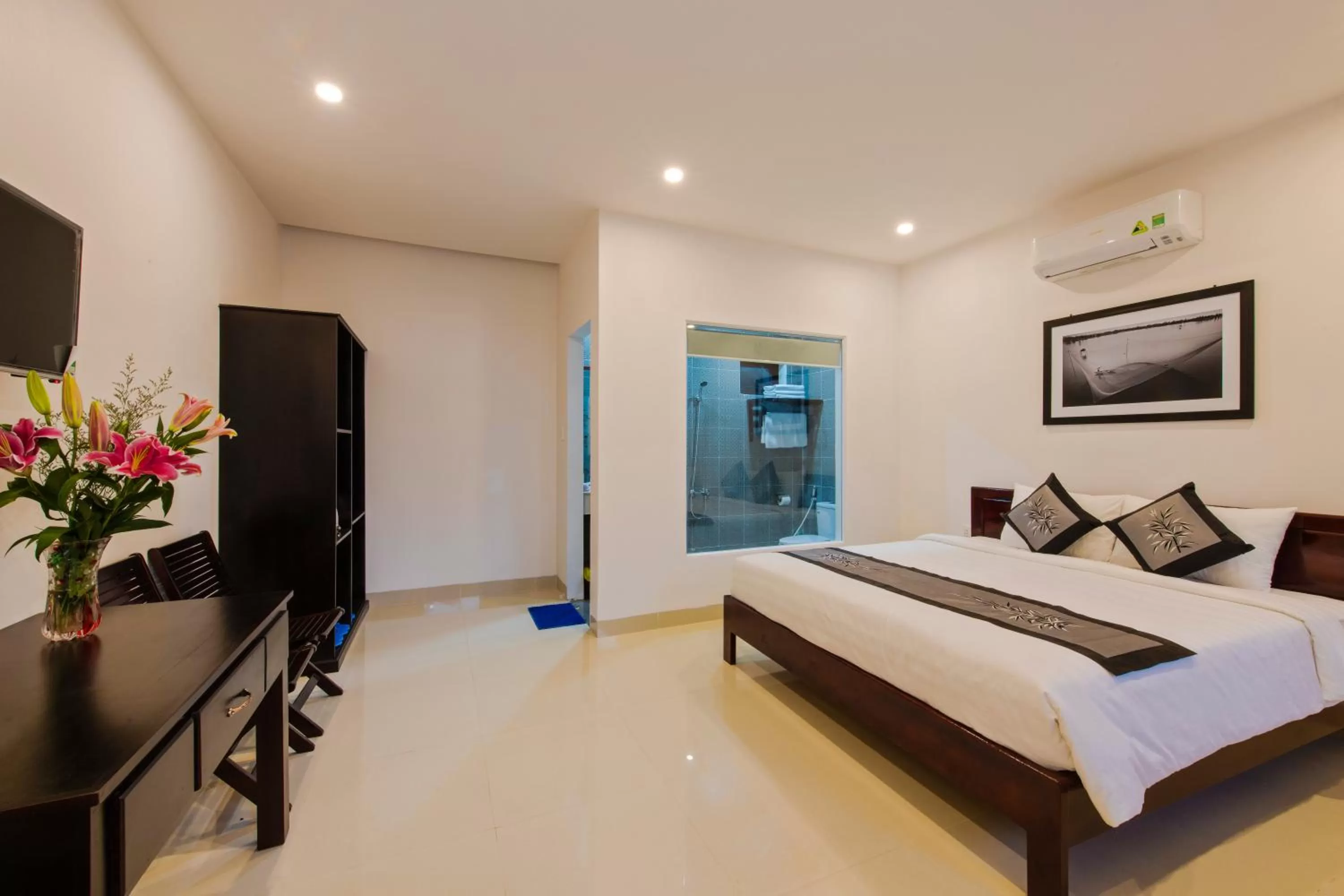 Bed in Ancient Terracotta Villa