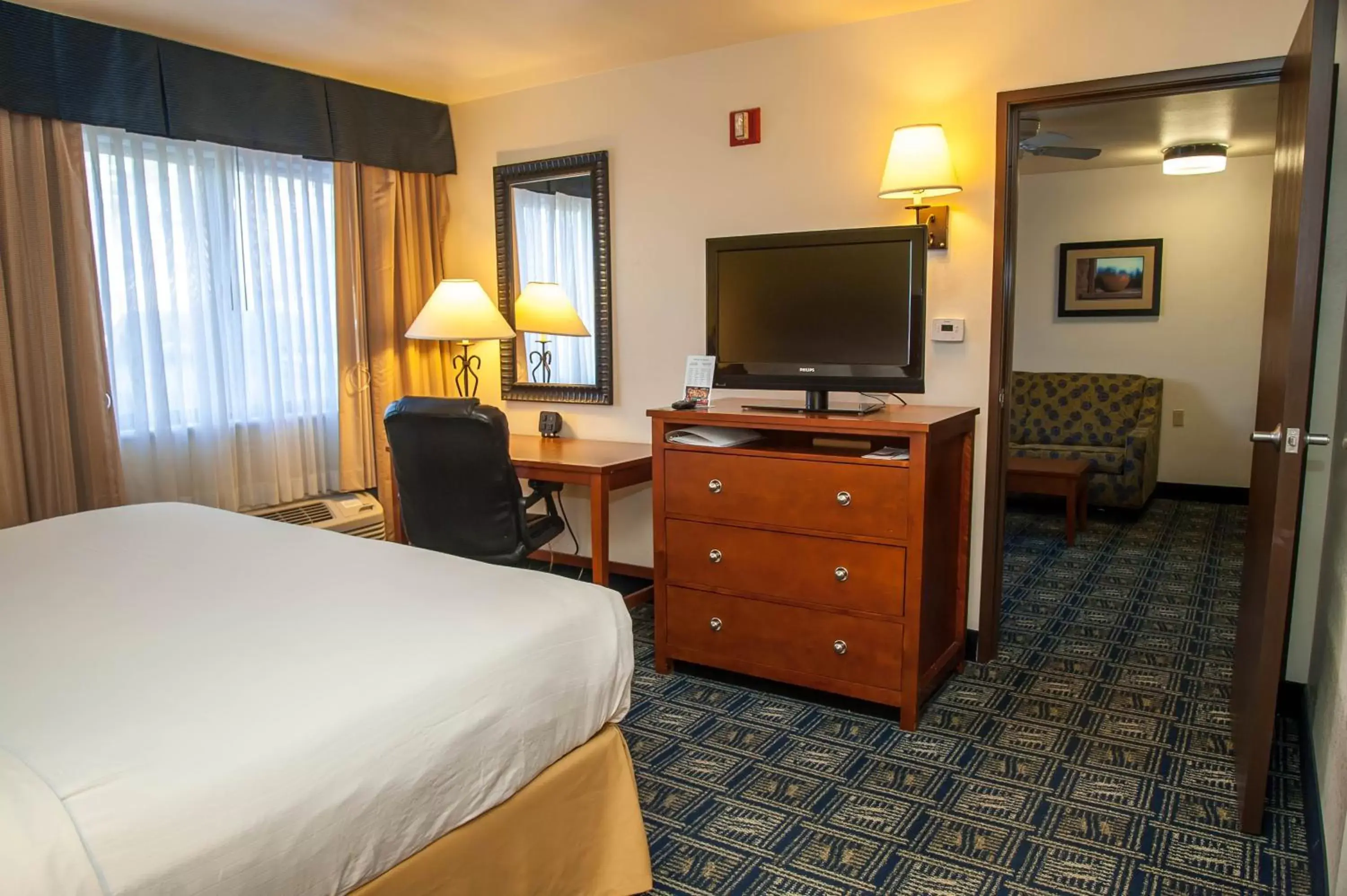 Bedroom, TV/Entertainment Center in Holiday Inn Express Tucson-Airport, an IHG Hotel