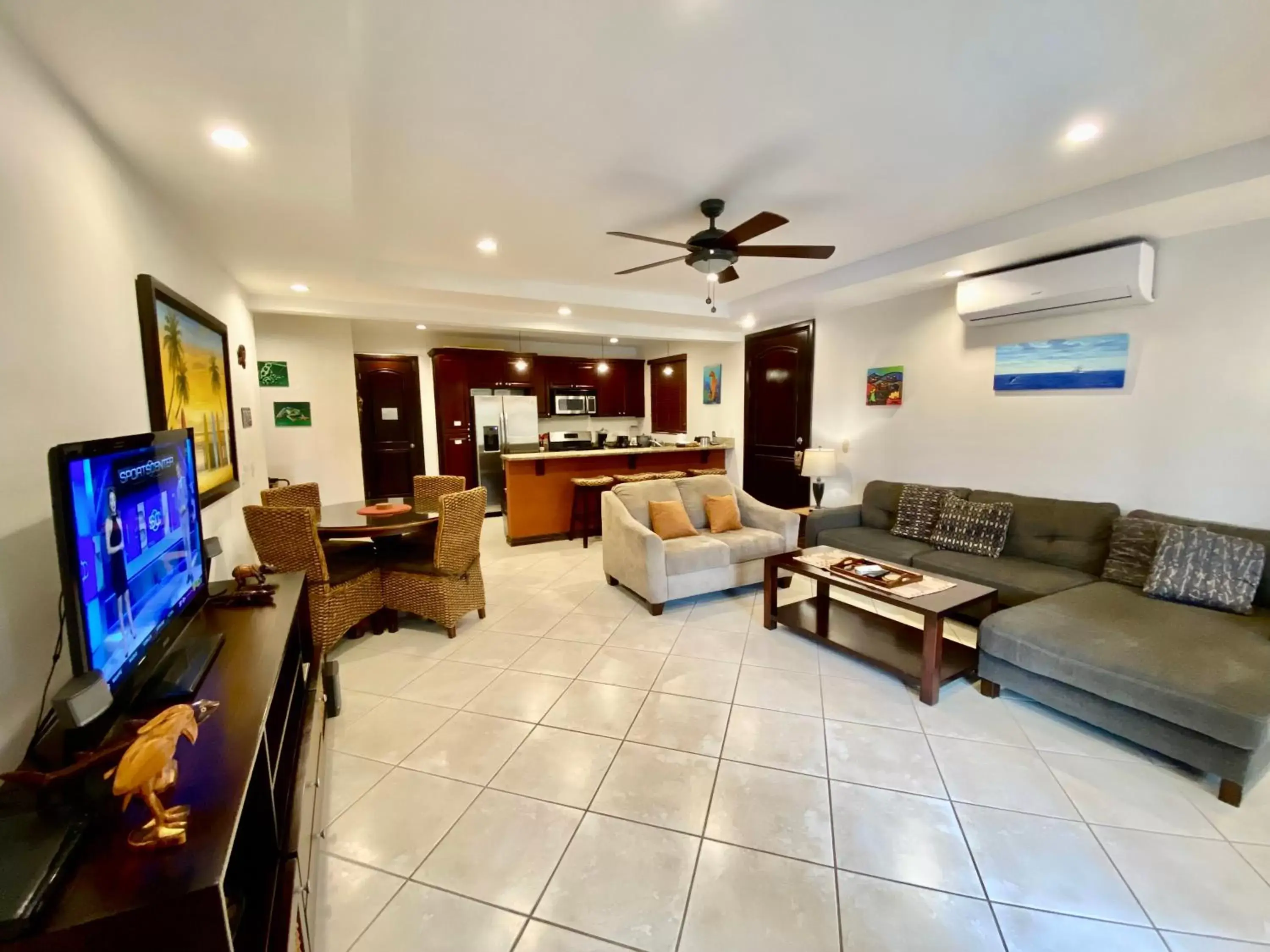 Living room, Seating Area in Monte Carlo Luxury Condominiums