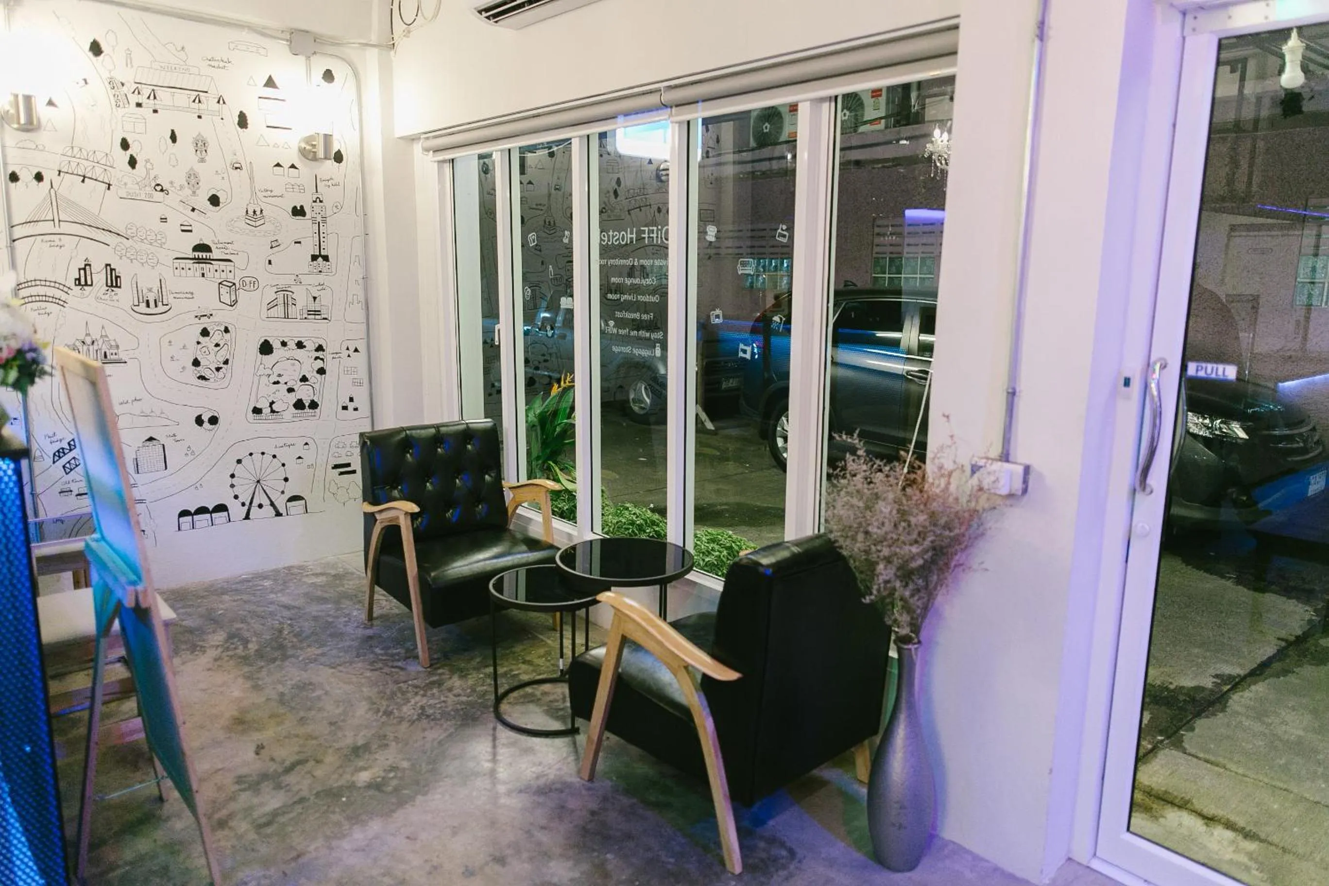 Lobby or reception in Diff Hostel