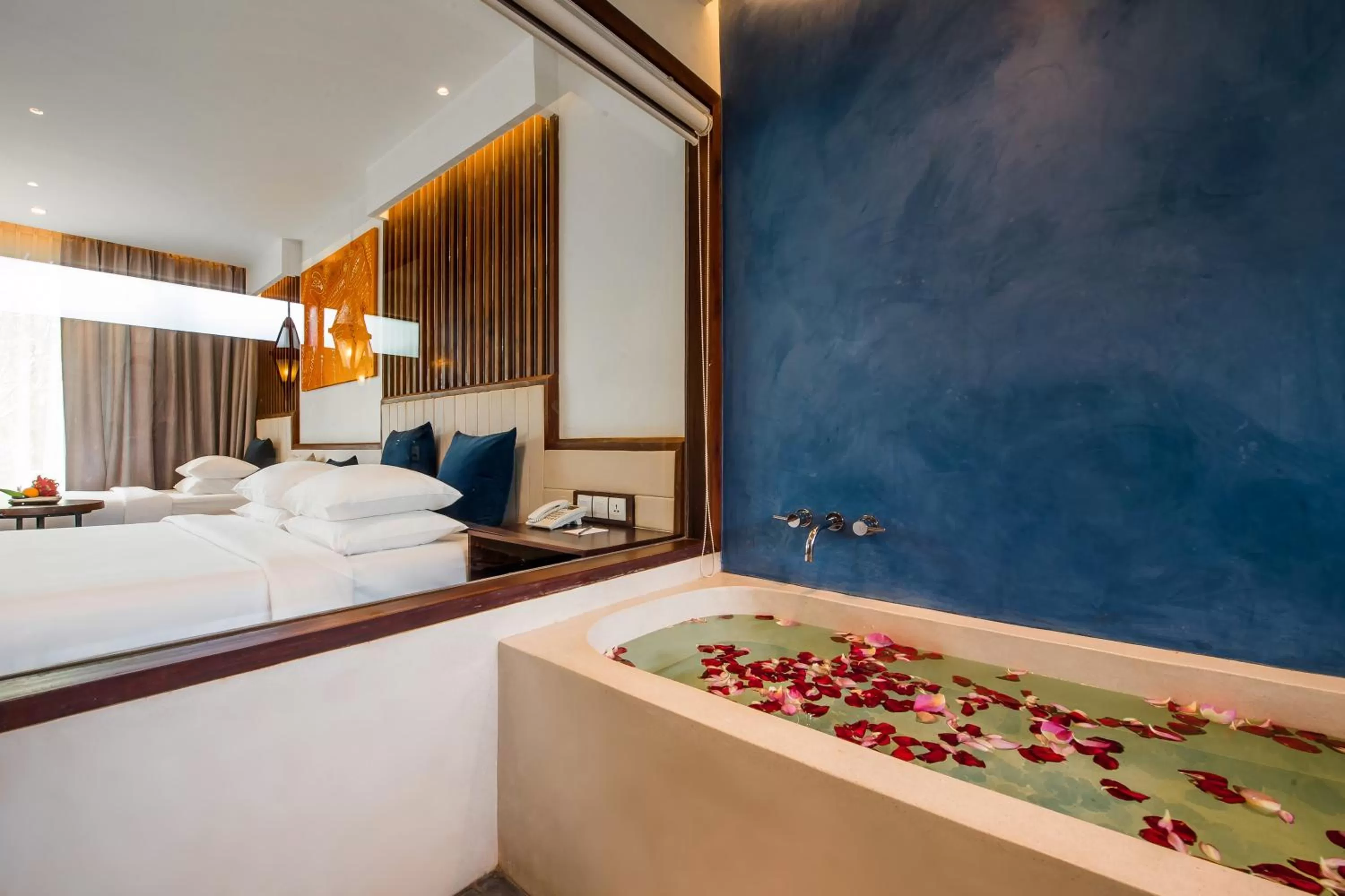 Bathroom, Bed in The Villa by Metta