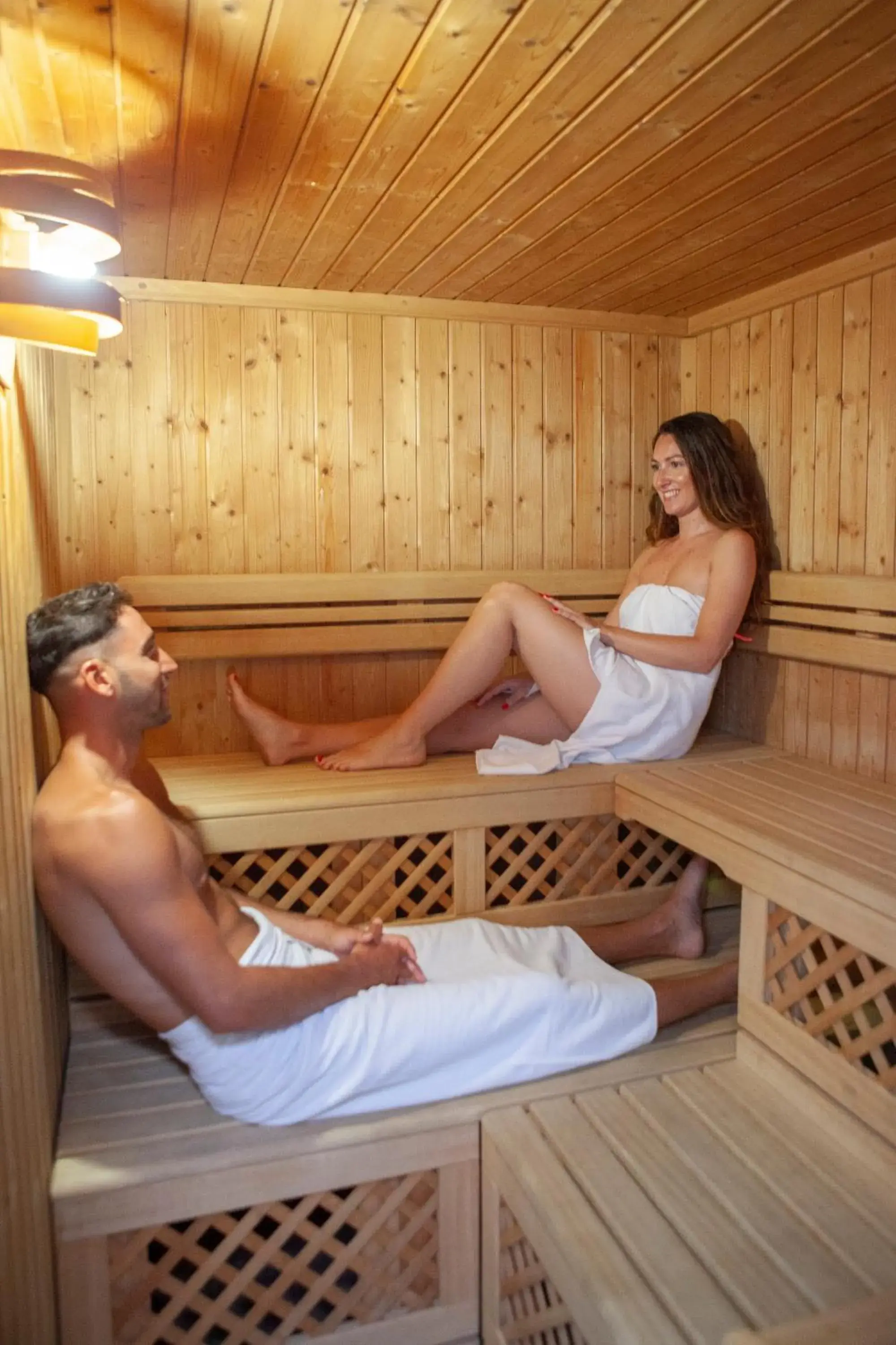 Sauna, Guests in Hotel Olivo