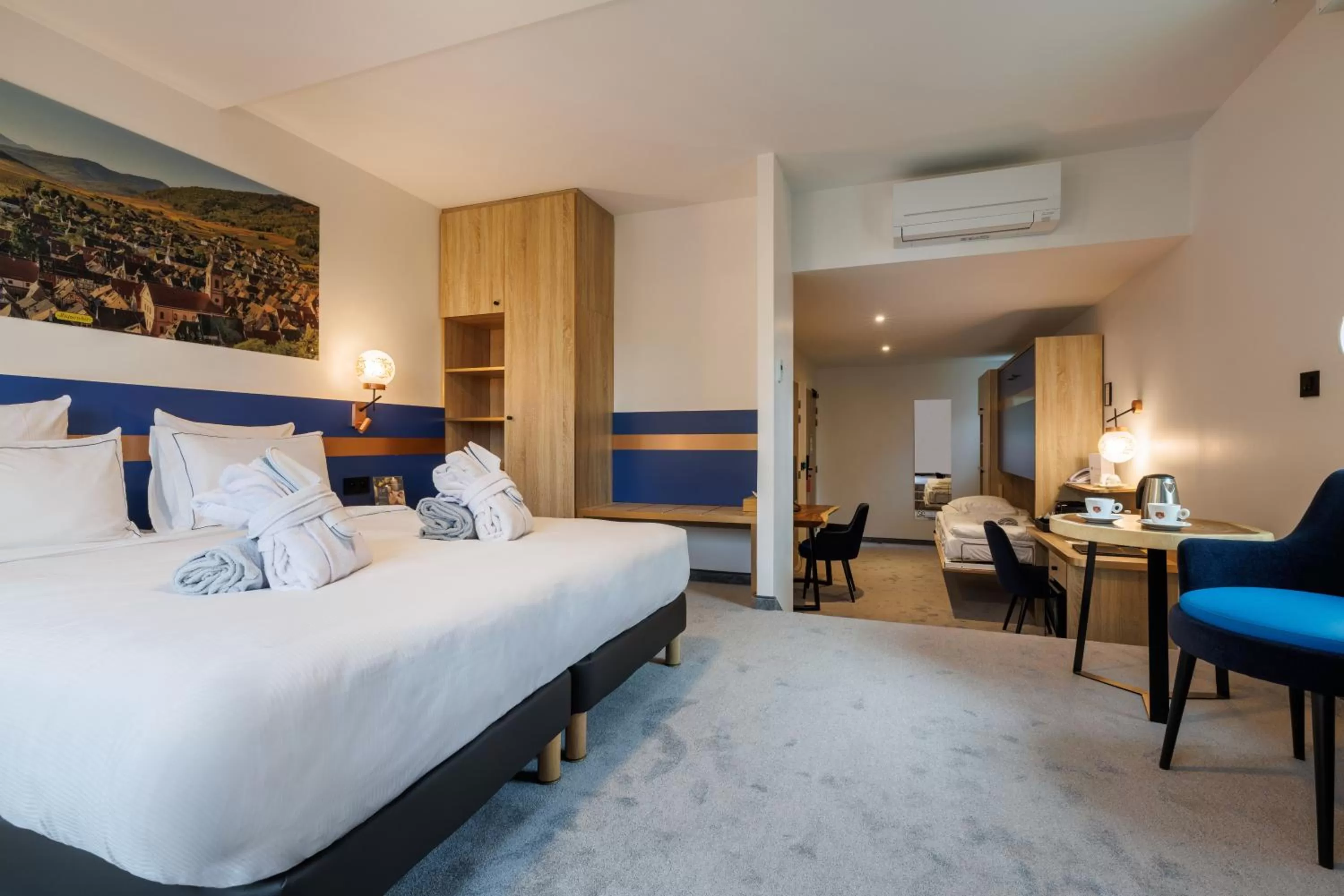 Bedroom, Bed in Hotel SPA Husseren Collections - Proche Colmar - Eguisheim