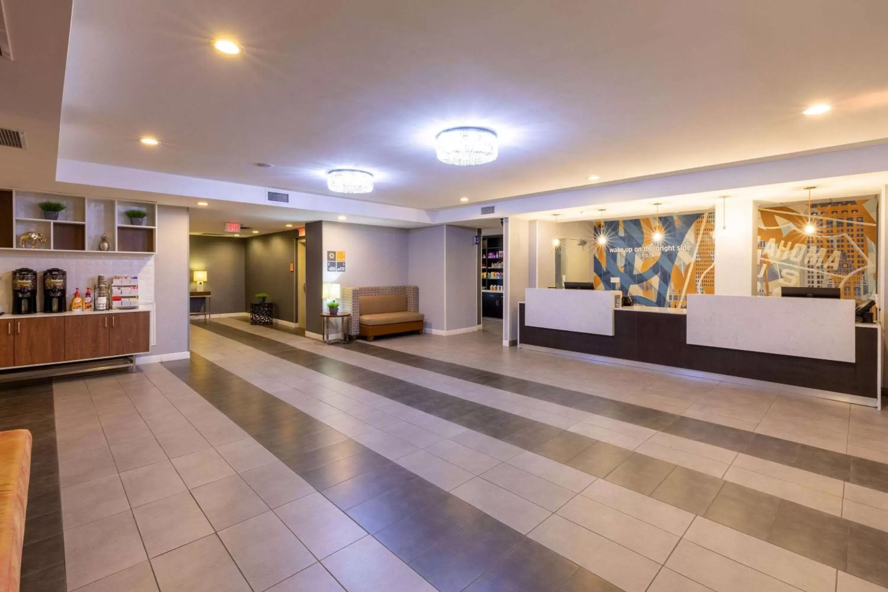 Lobby or reception, Lobby/Reception in La Quinta Inn & Suites by Wyndham Tulsa Downtown - Route 66