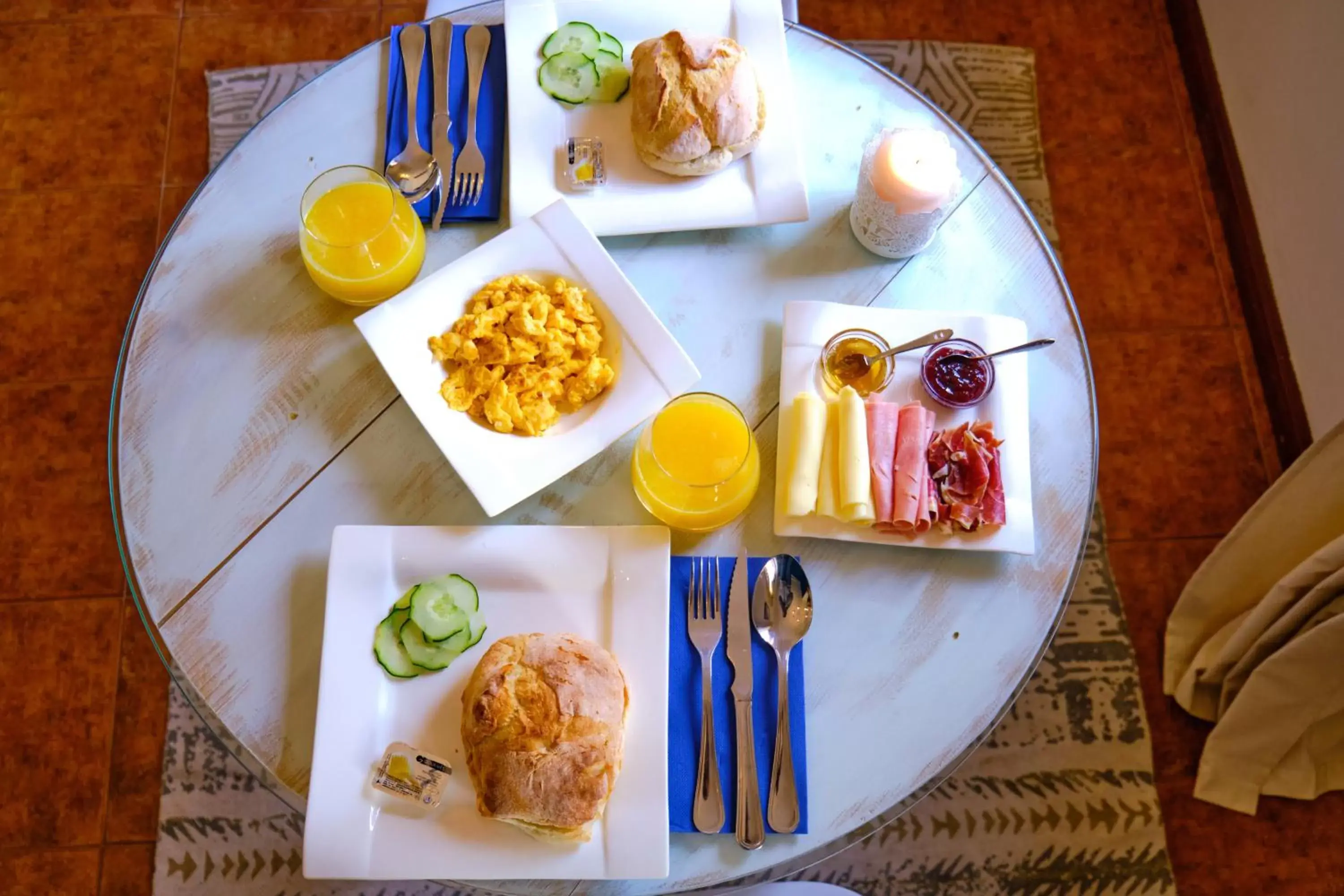 Food close-up, Breakfast in Hotel Jardim Oudinot "MyWay Kite&Surf"