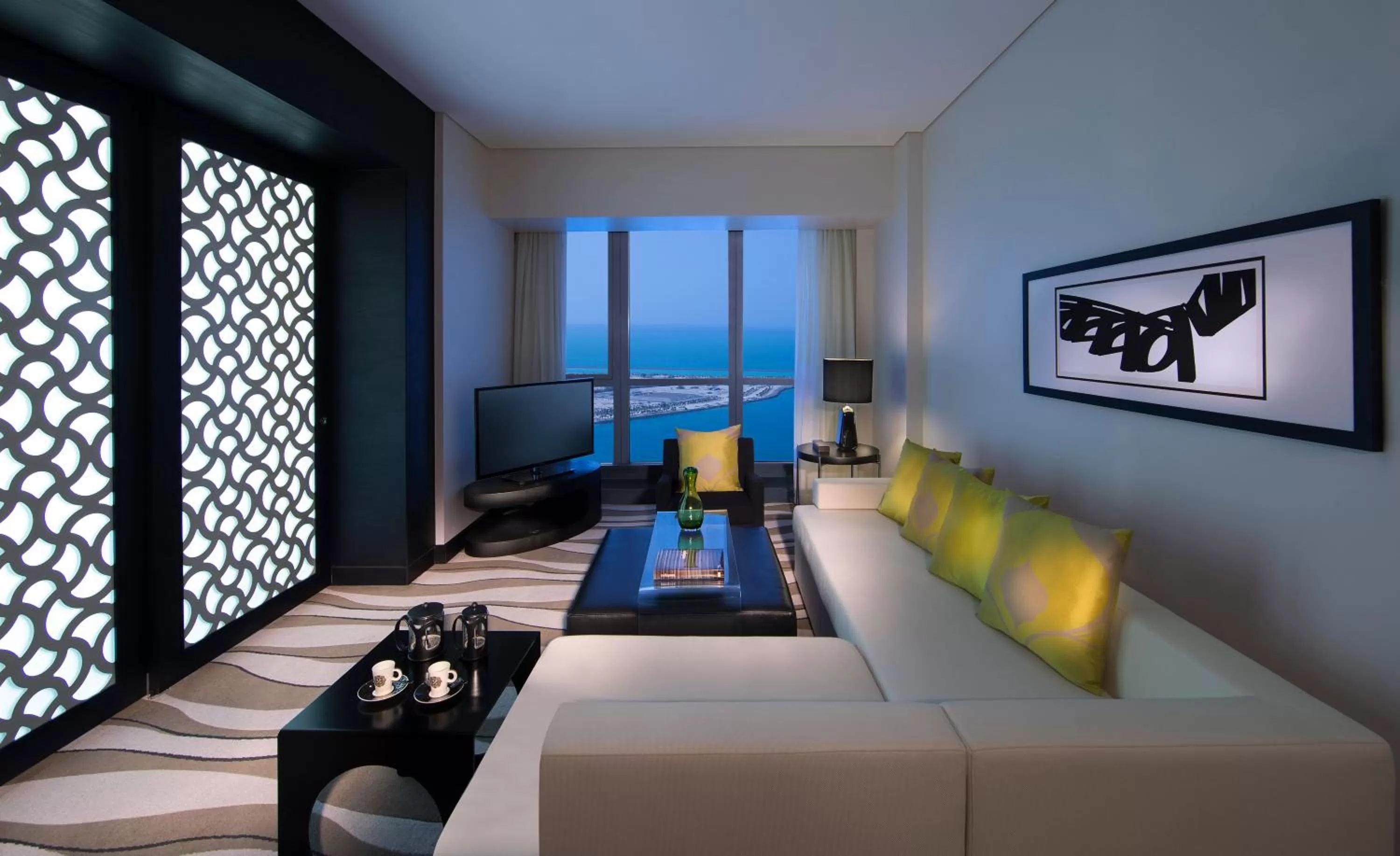 Seating area in Sofitel Abu Dhabi Corniche