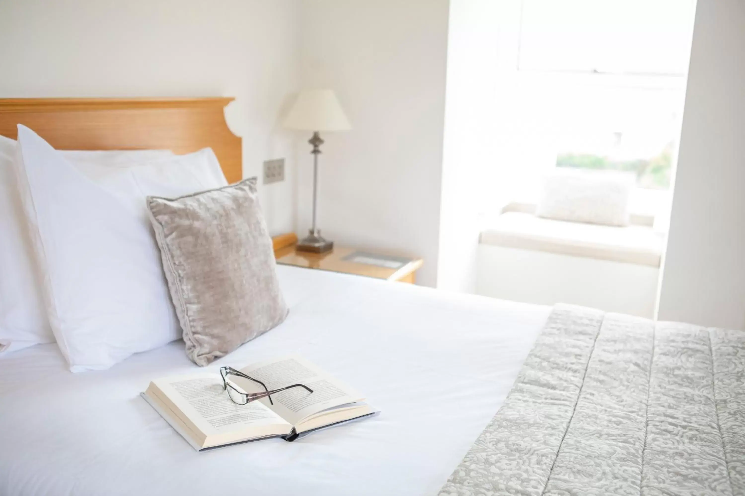 Bed in The Royal Duchy Hotel