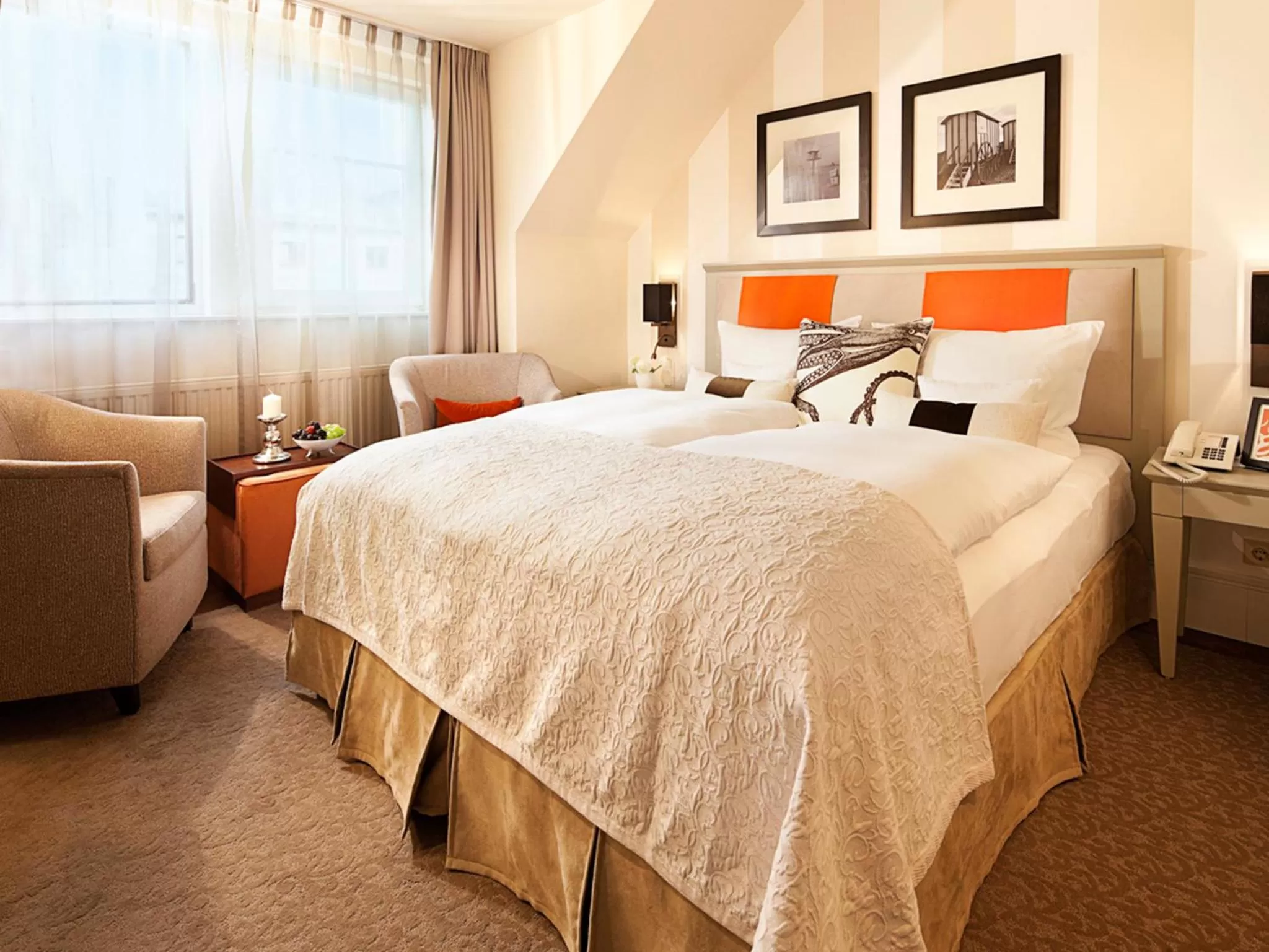 Double Room with Side Sea View - single occupancy in Strandhotel Ostseeblick