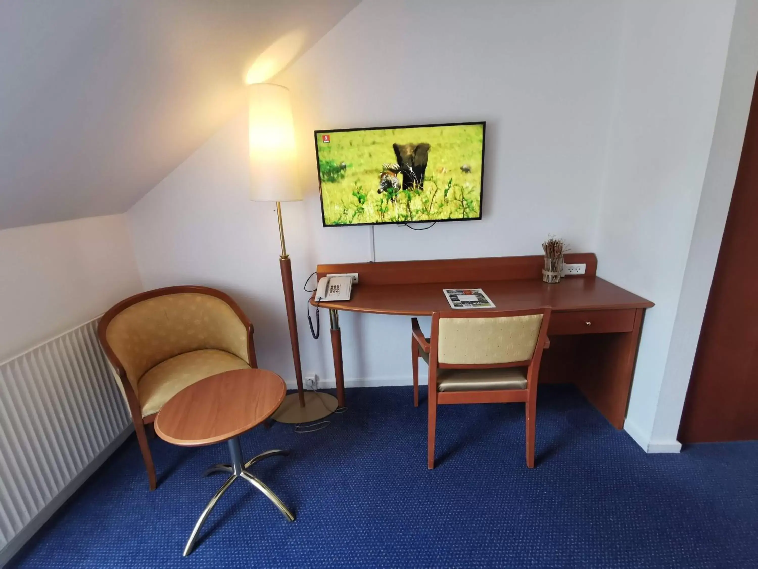 Bedroom, TV/Entertainment Center in Hotel Scheelsminde