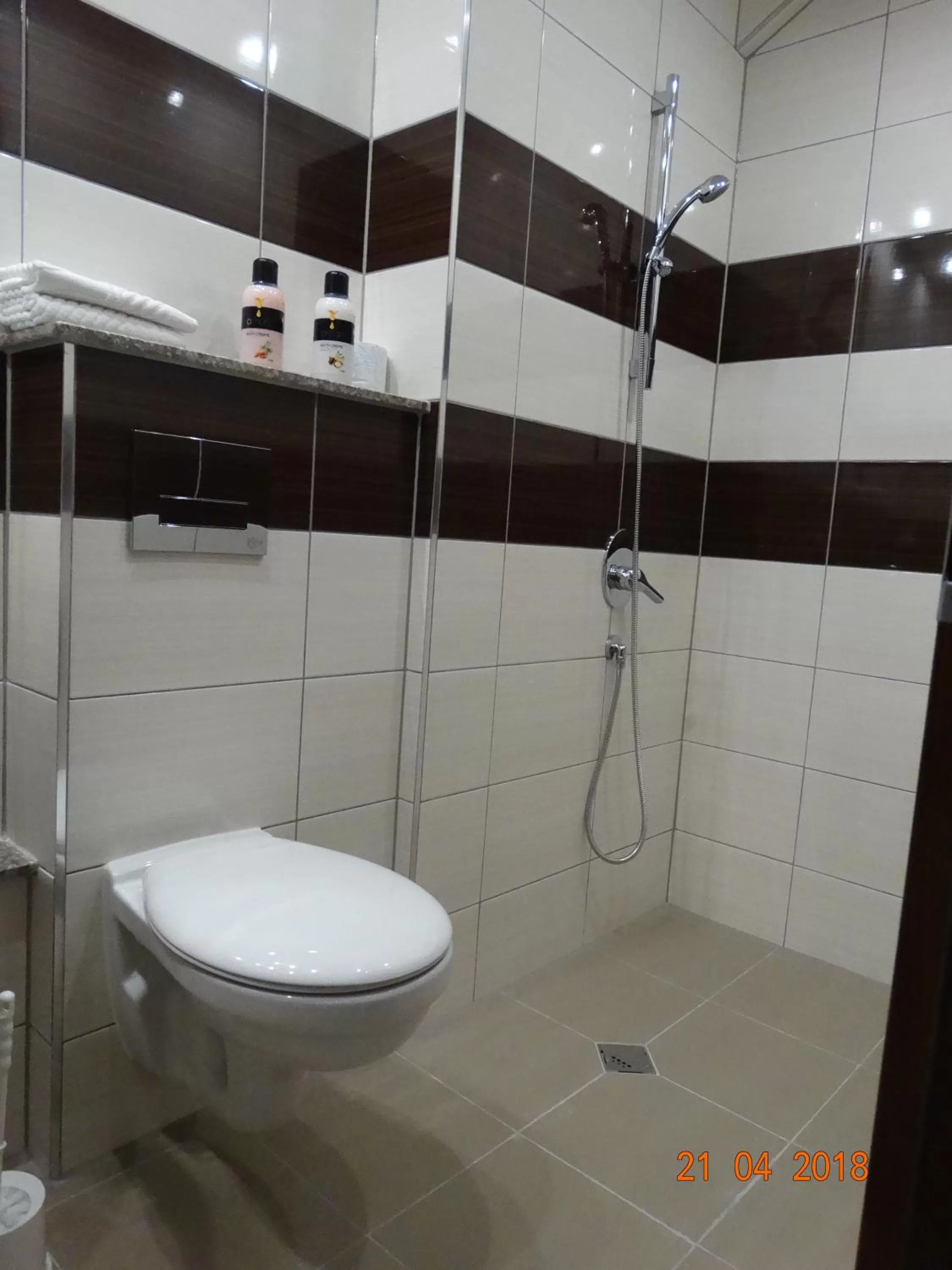 Shower in Hotel Lago Peshtera