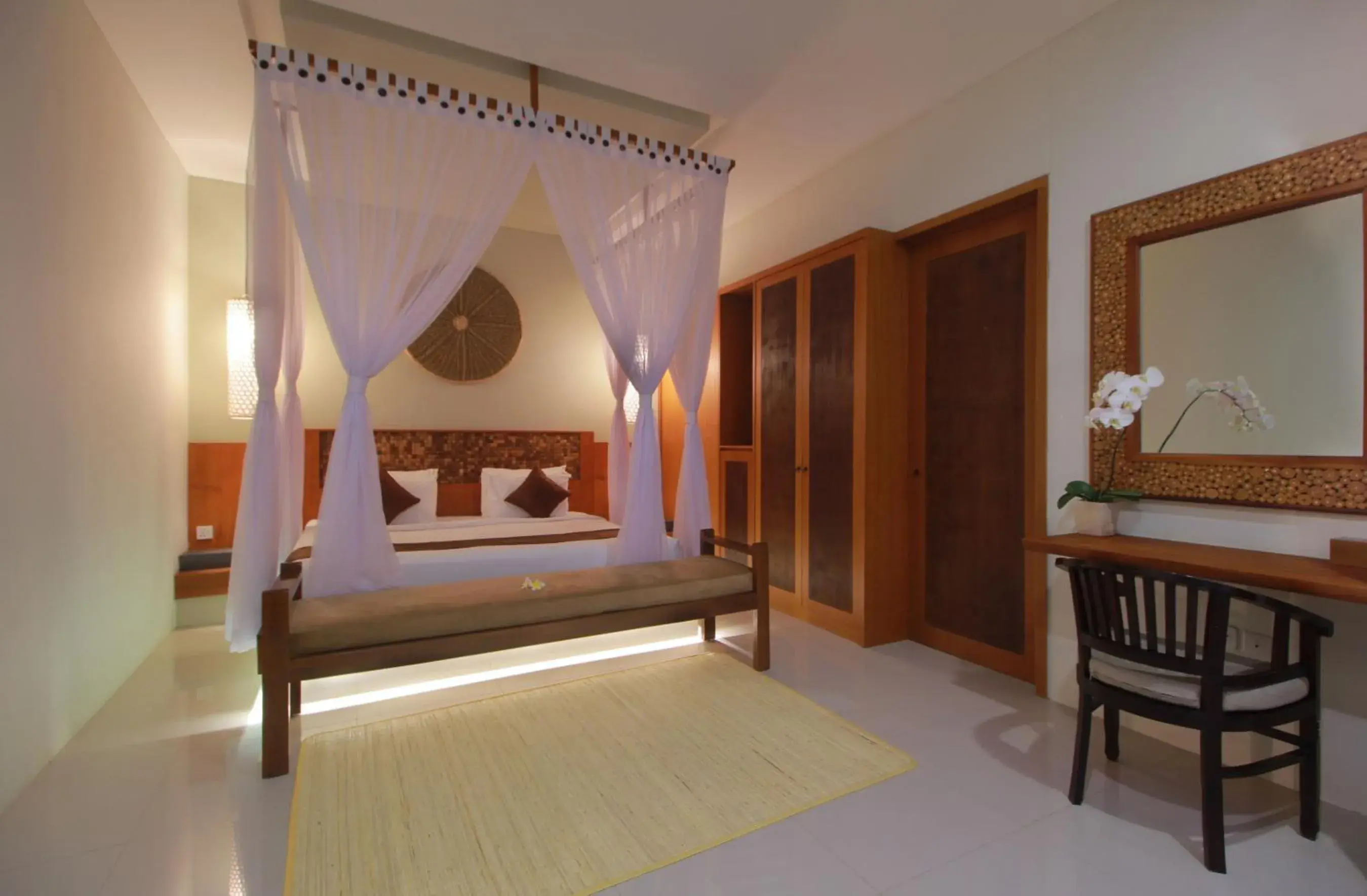 Bedroom, Bed in Maharaja Villas Bali - CHSE Certified