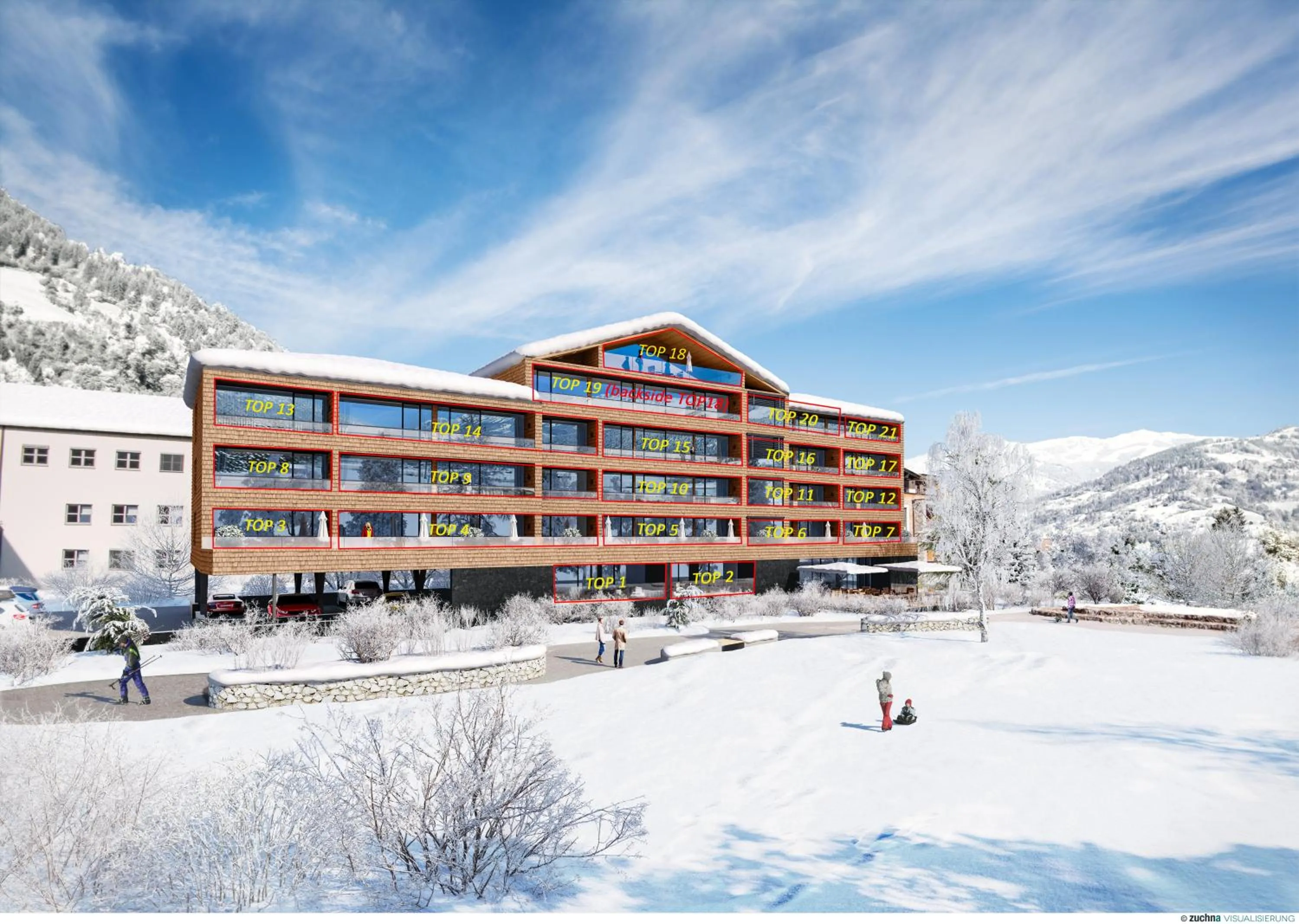 Property building, Winter in Schönblick Residence - Absolut Alpine Apartments