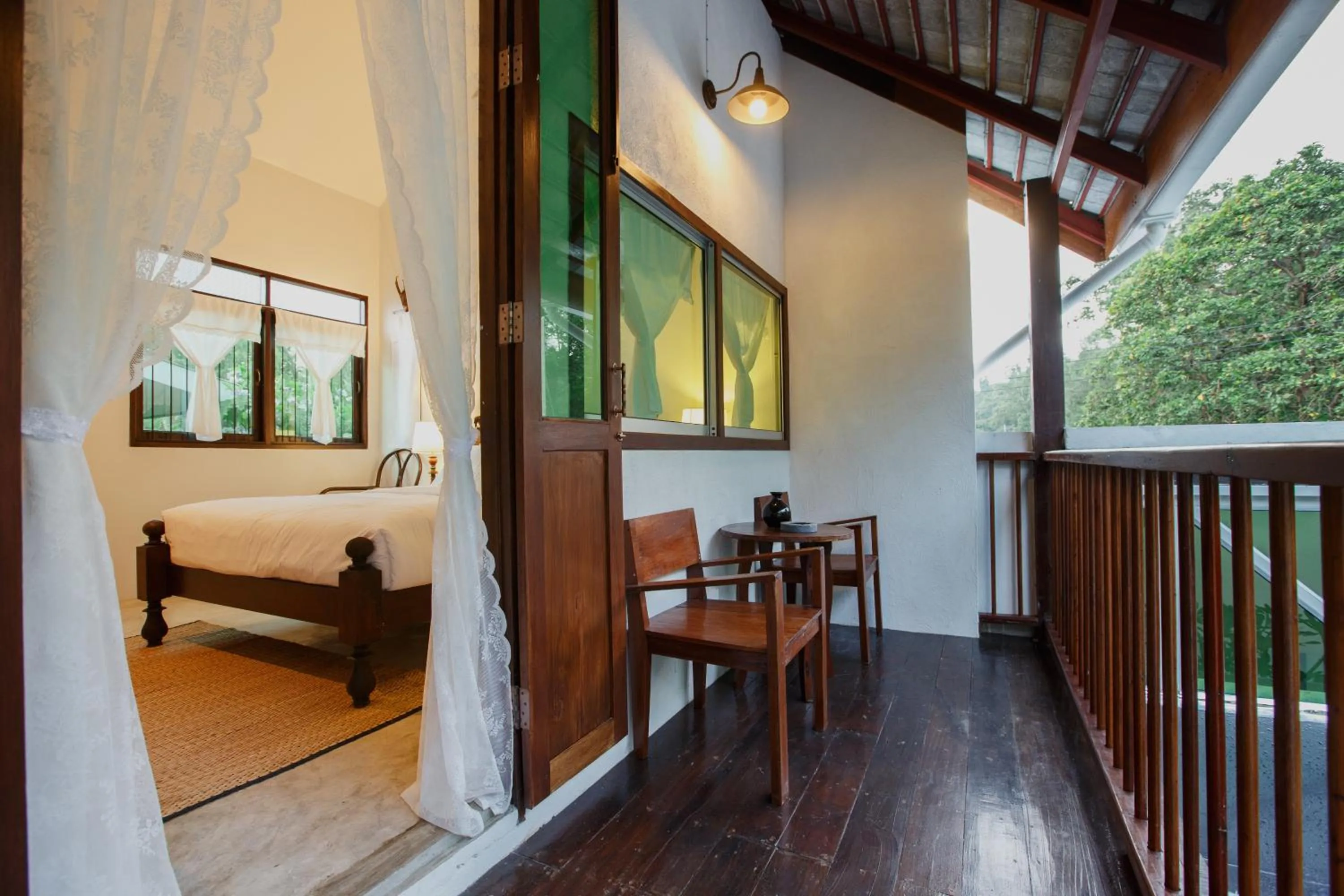 Balcony/Terrace, Bed in Foresta Villa