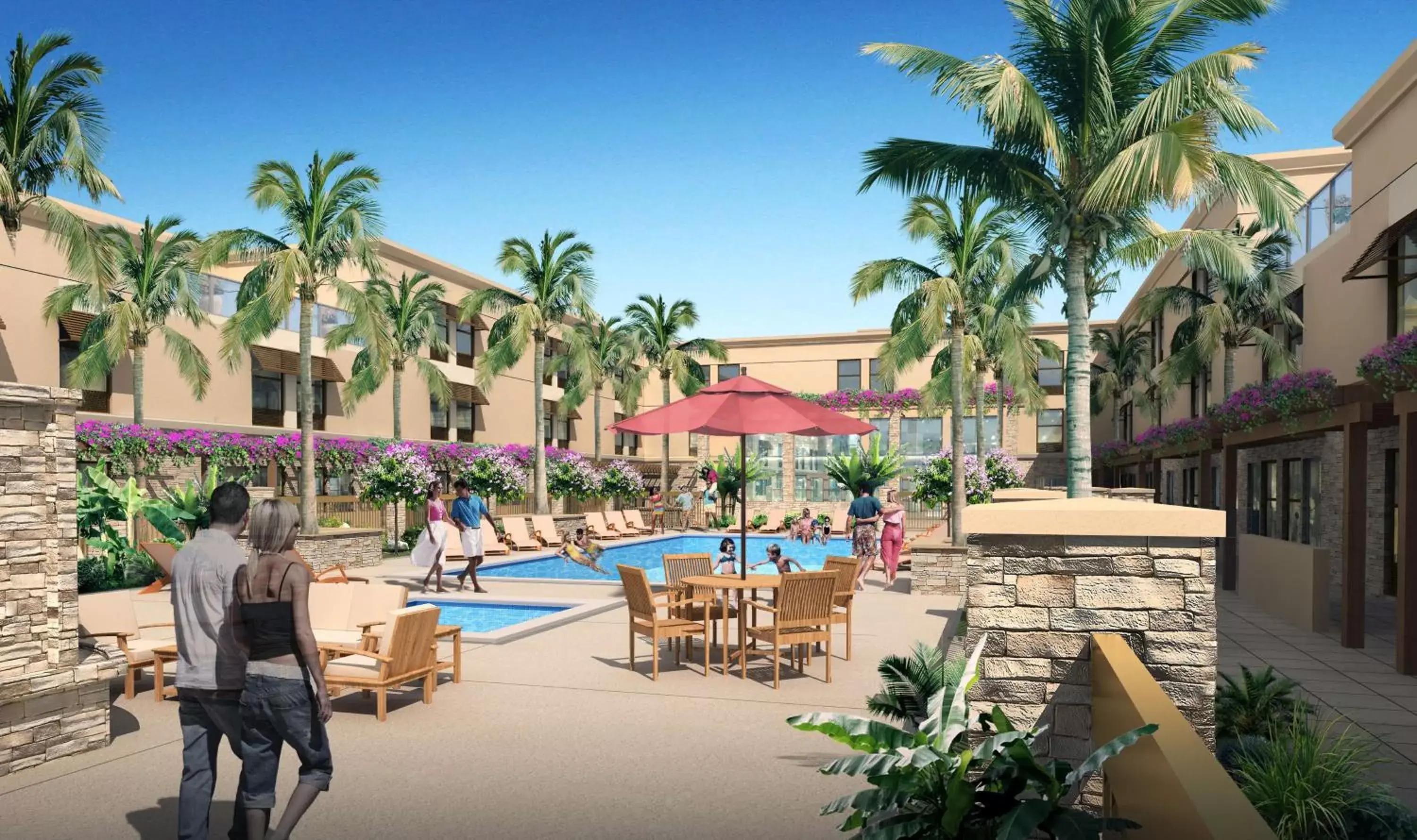 Pool view in Hampton Inn & Suites Scottsdale On Shea Blvd Pool view in Hampton Inn & Suites Scottsdale On Shea Blvd