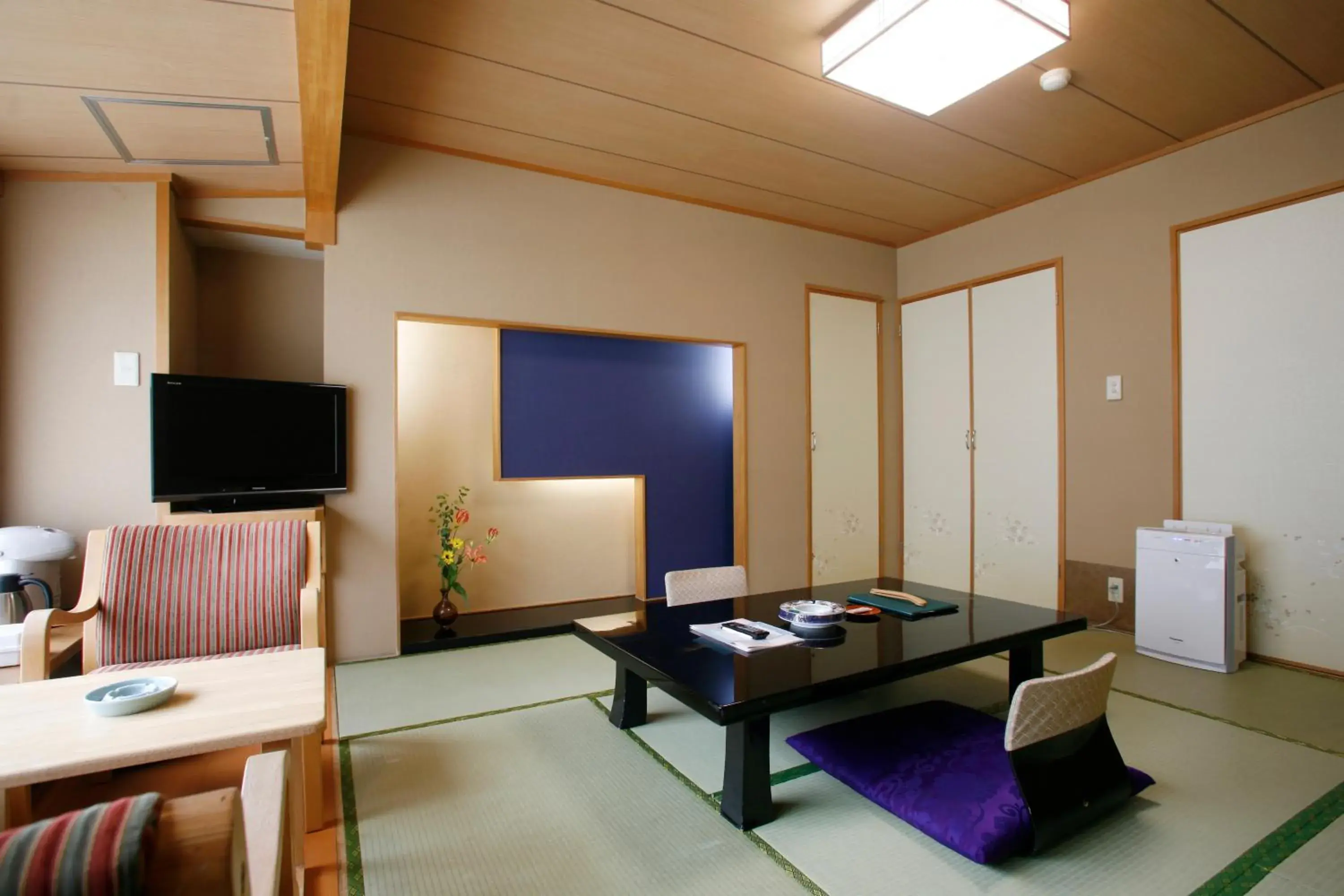 Photo of the whole room, TV/Entertainment Center in Sounkyo Kanko Hotel