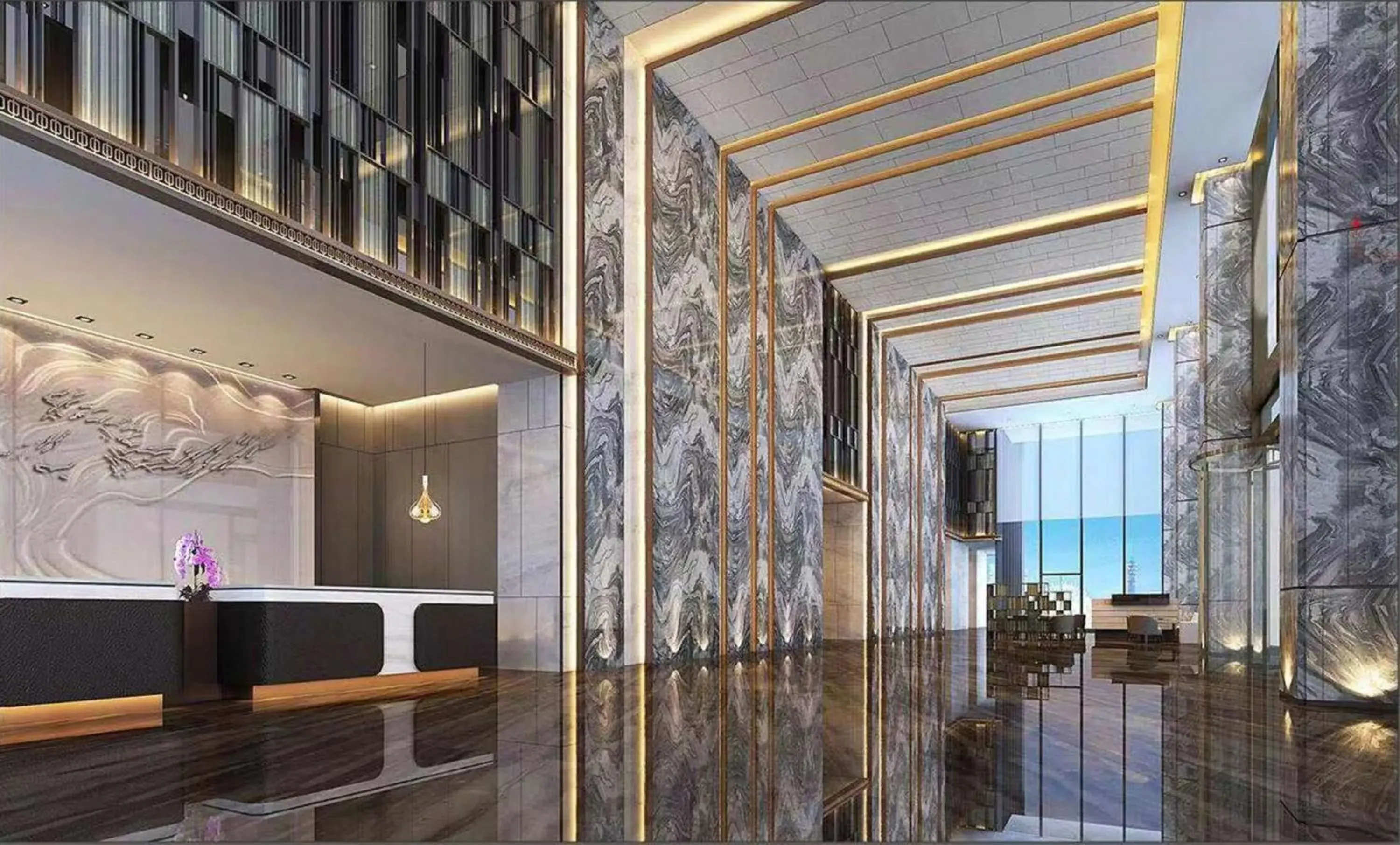 Lobby or reception in Doubletree By Hilton Suzhou Wujiang