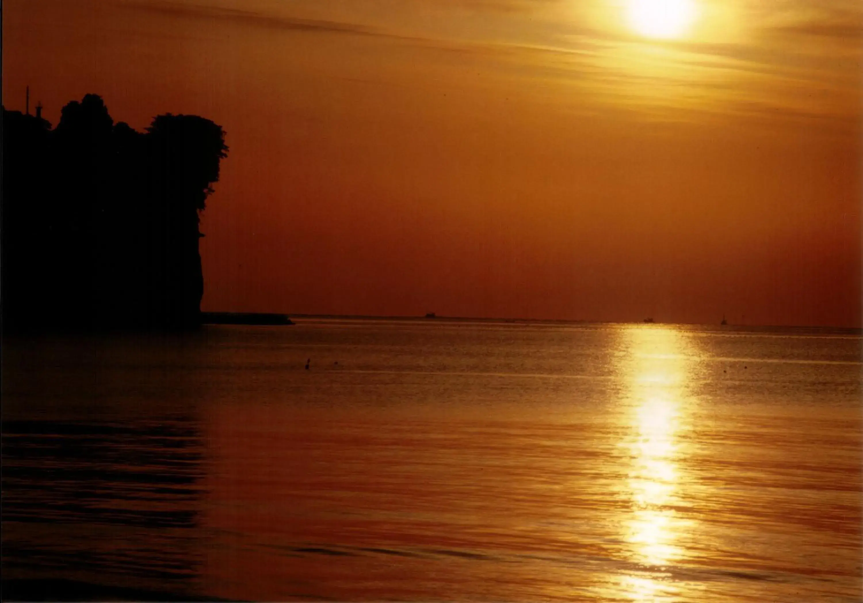 Sunset, Natural Landscape in Himi Onsenkyo Eihokaku