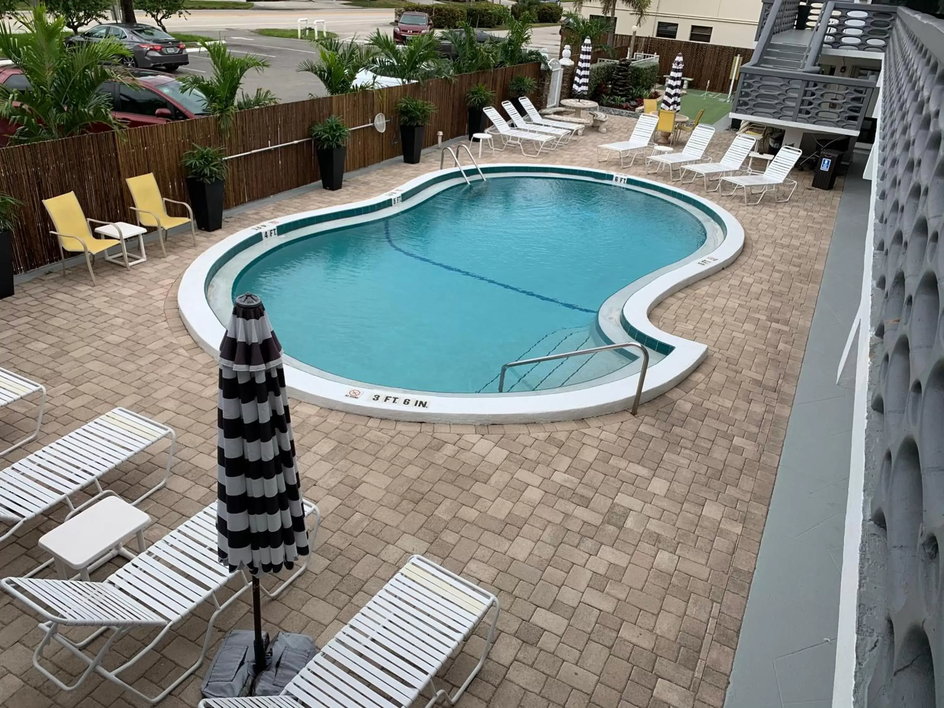 Pool View in Ocean Villas of Deerfield