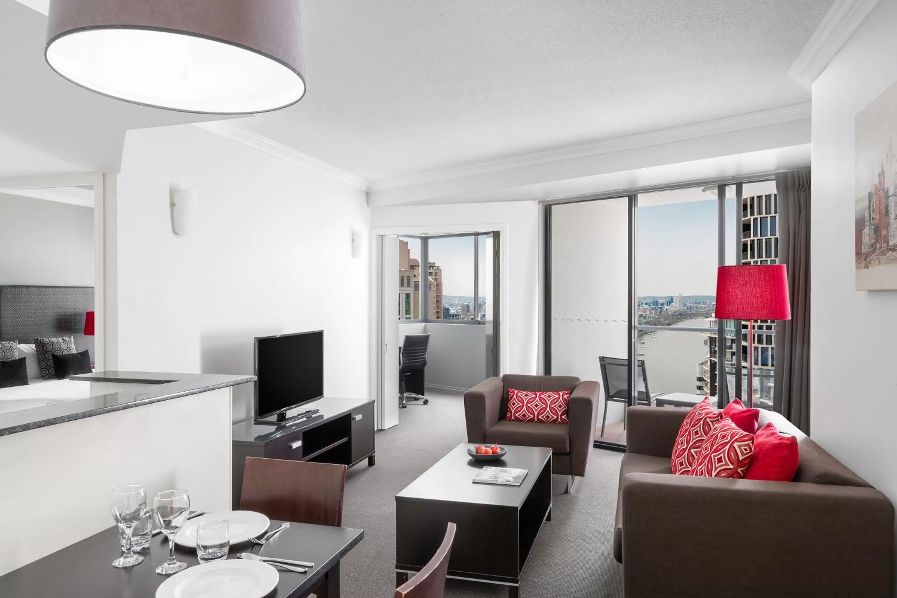 Living room in Mantra on Queen