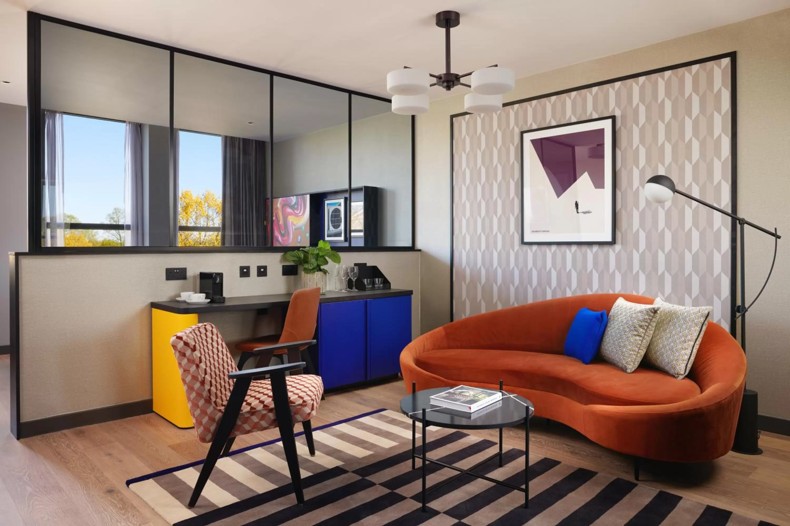 Seating area in Malmaison York