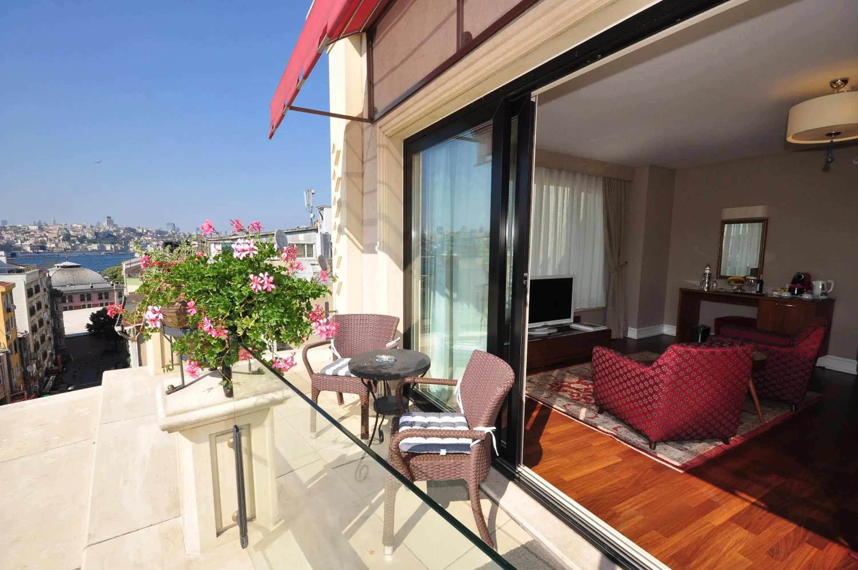 City view, Balcony/Terrace in Neorion Hotel - Special Class