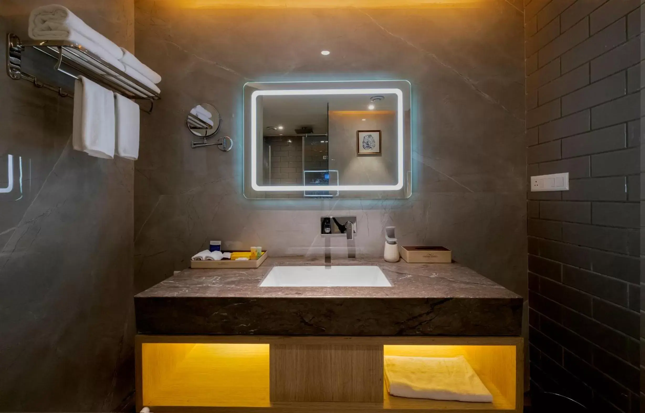 Bathroom in Sarovar Portico Morbi