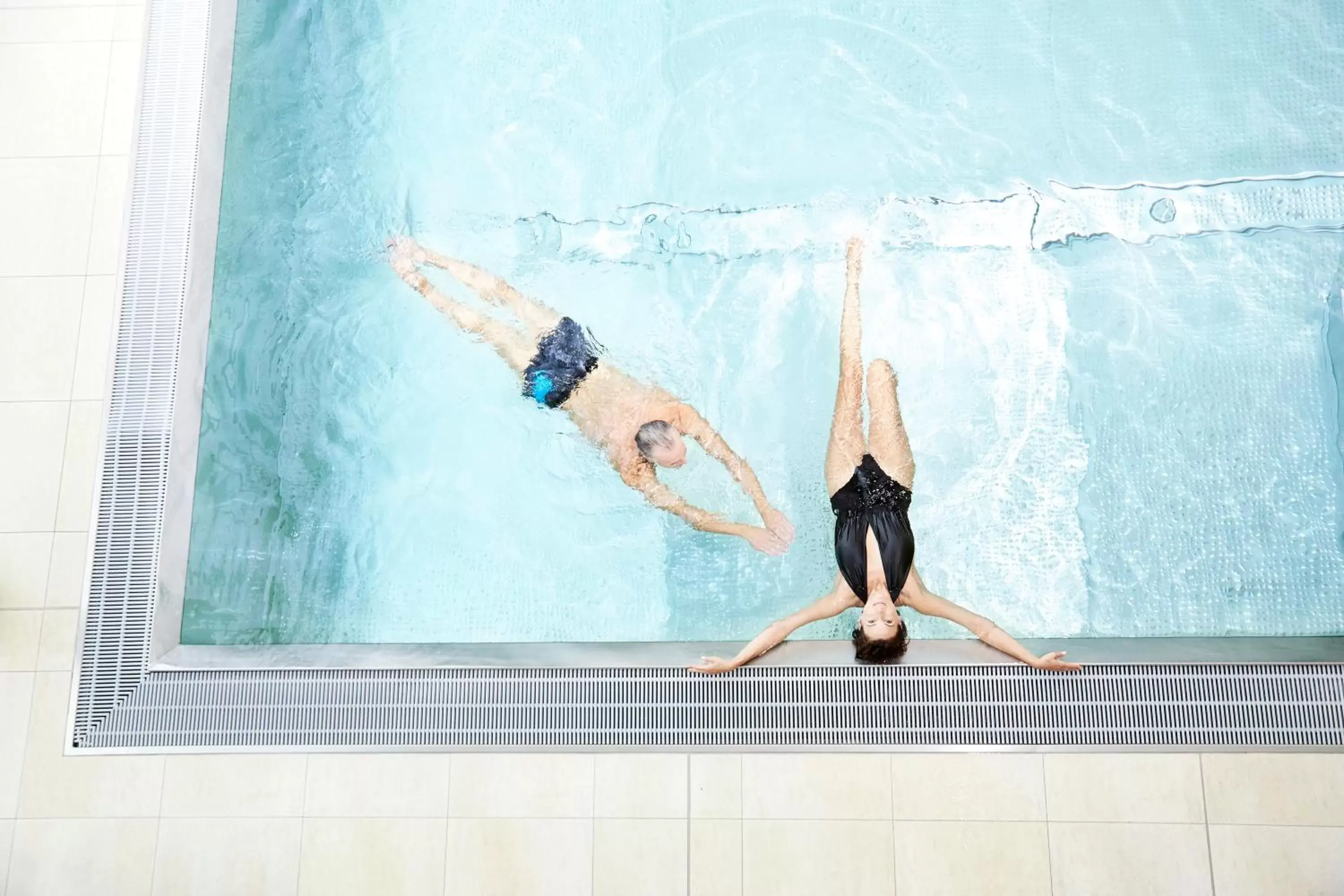 Hot Spring Bath in Therme Laa - Hotel & Silent Spa