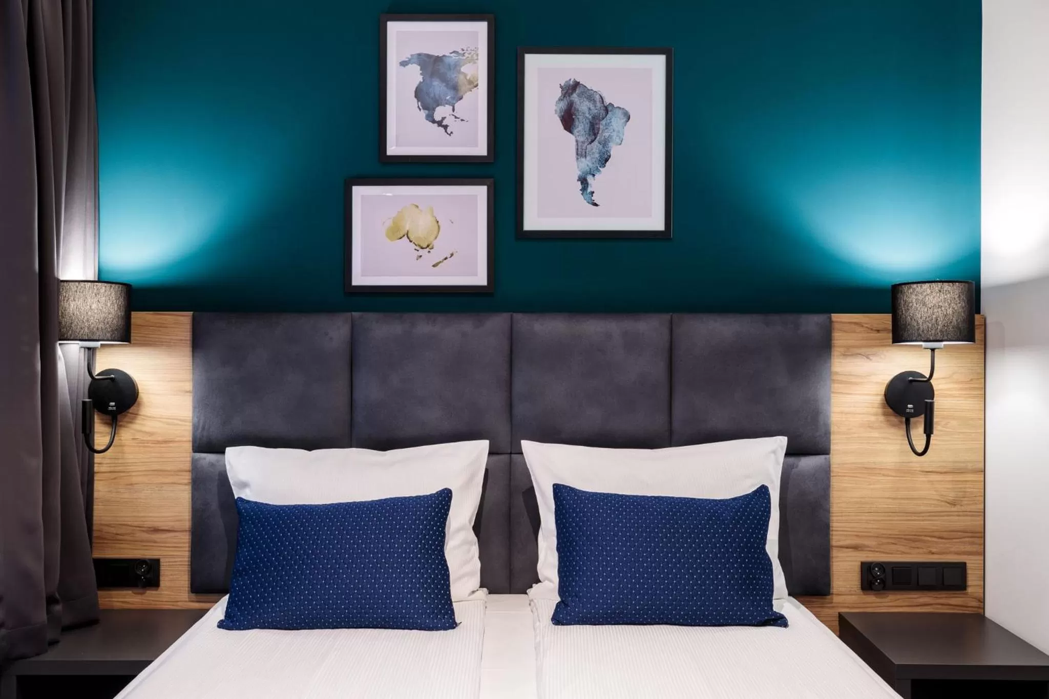 Bed in Hotel Kyriad Stargard