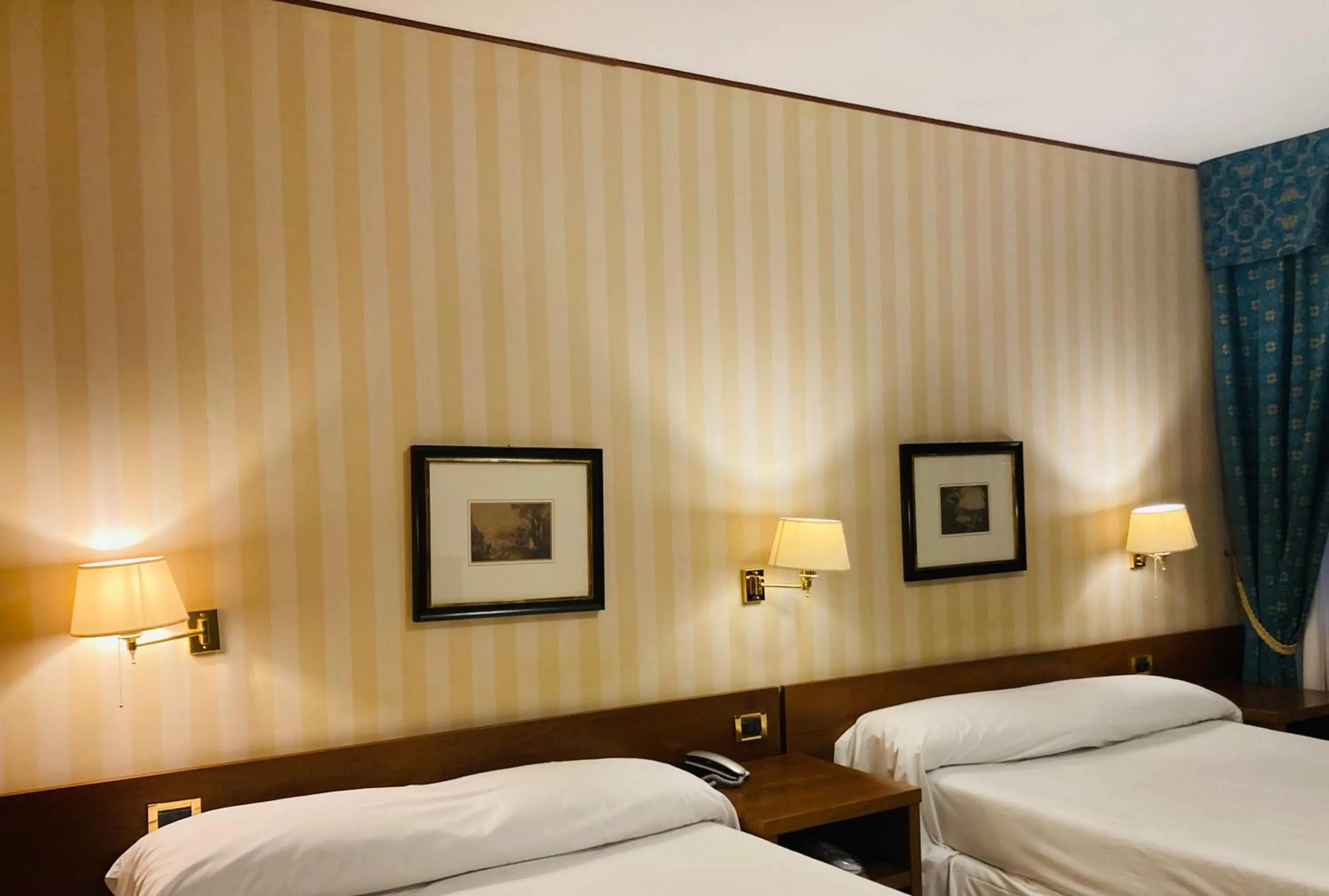 Bed in Hotel Ghironi