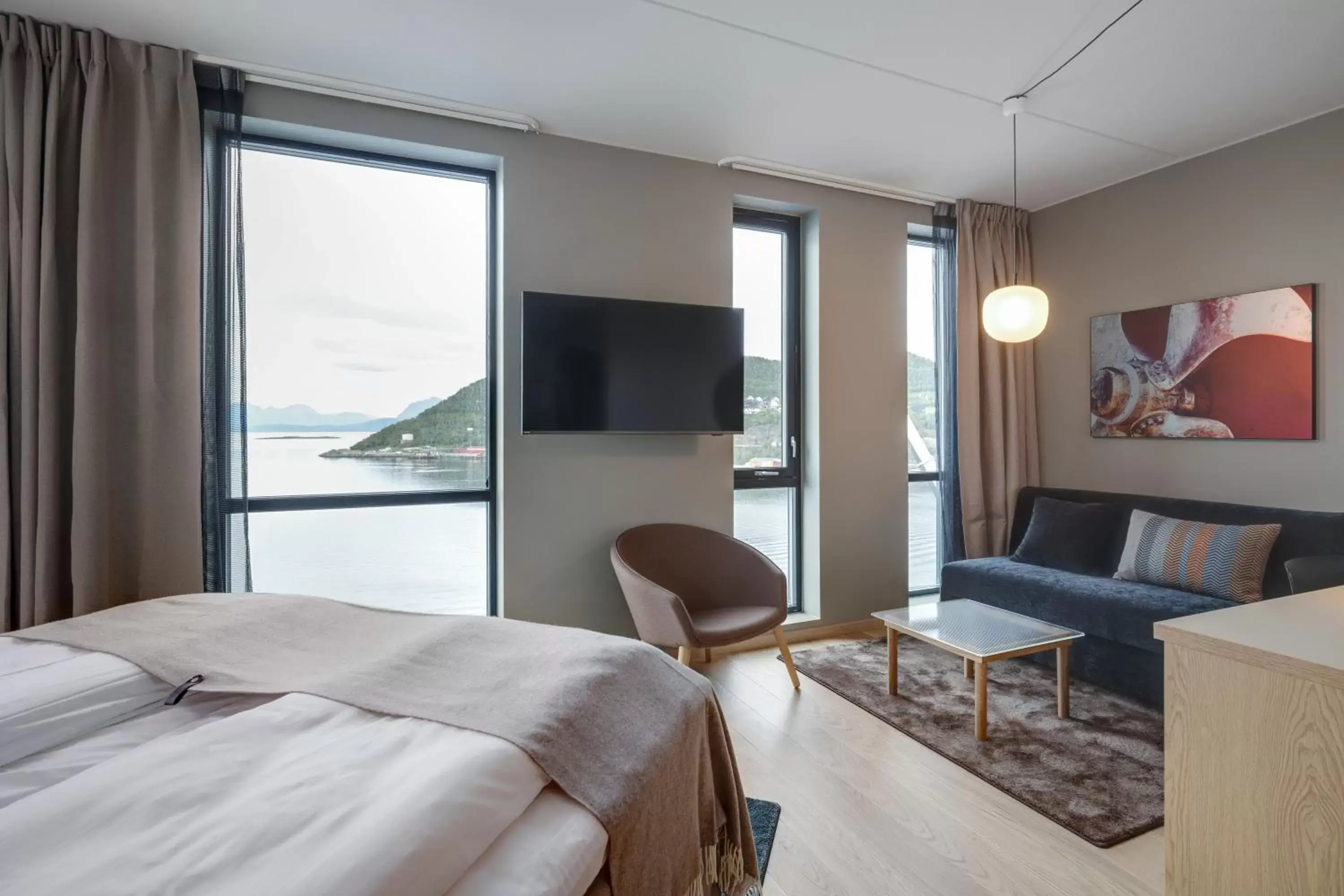 Sea view, Bed in Quality Hotel Harstad Sea view, Bed in Quality Hotel Harstad