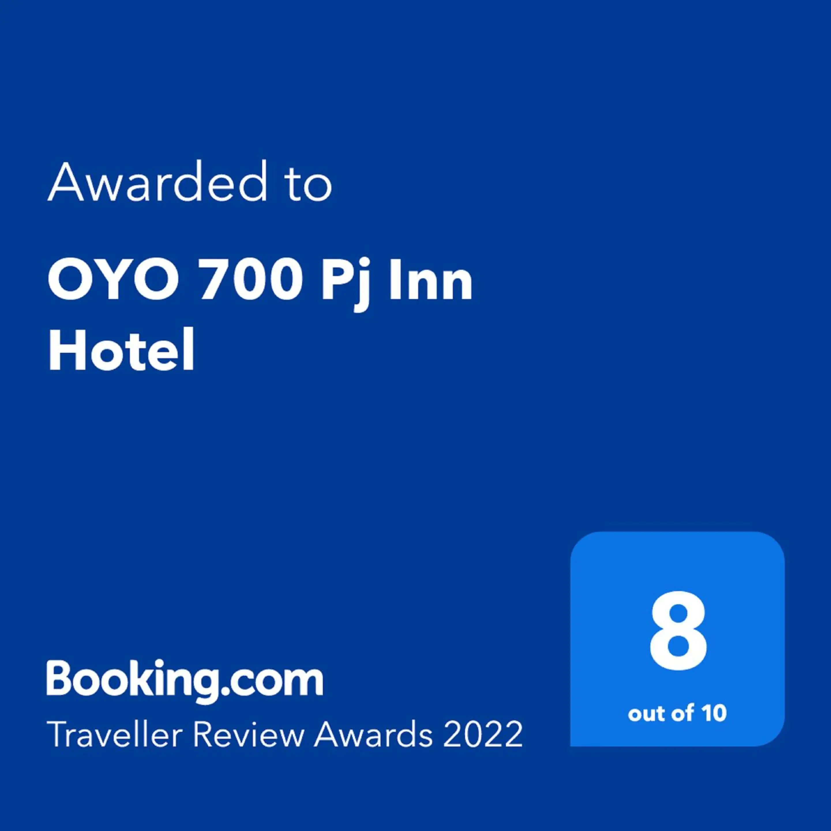 Certificate/Award, Logo/Certificate/Sign/Award in OYO 700 Pj Inn Hotel