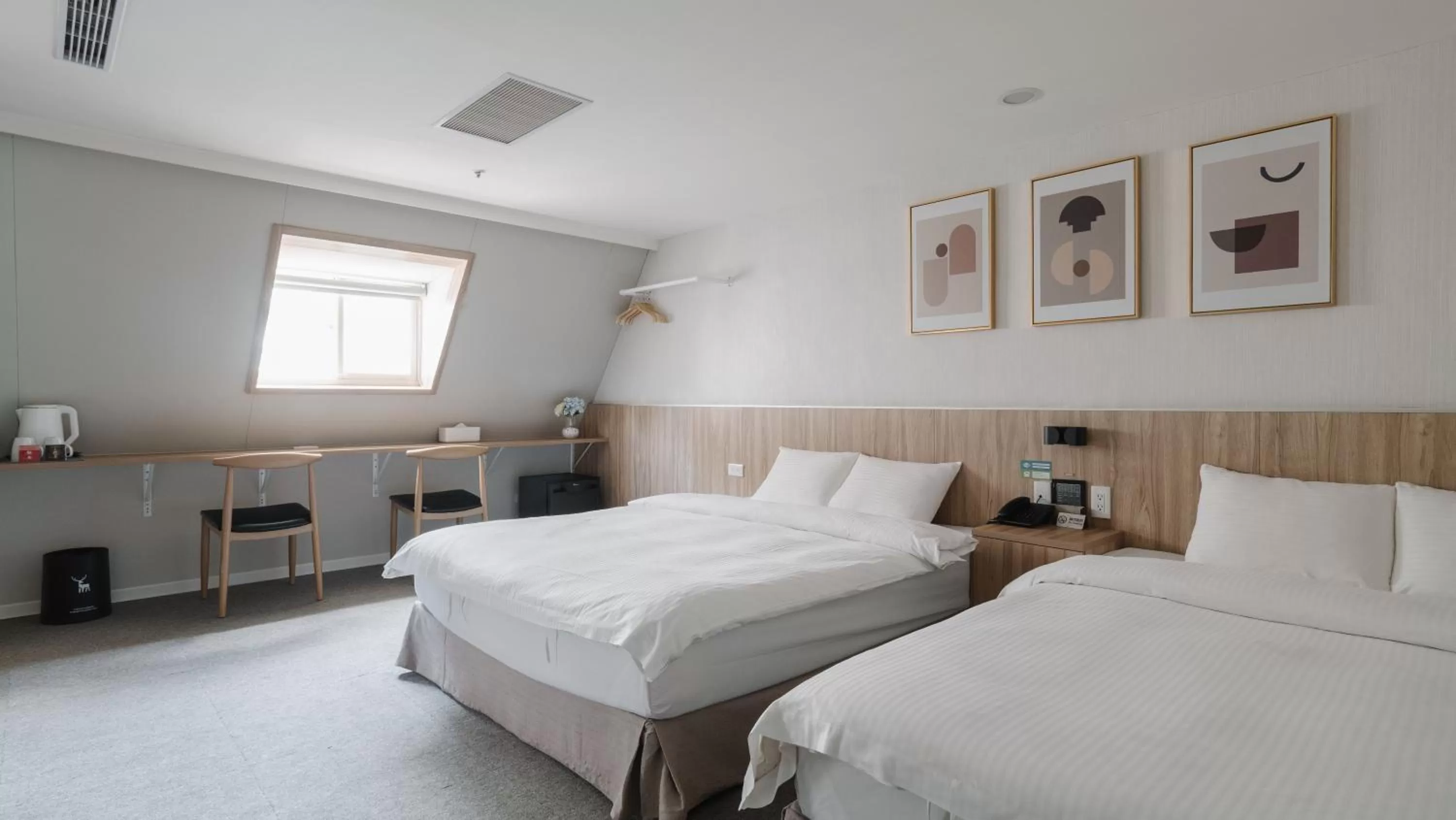 Photo of the whole room, Bed in Hotel attic