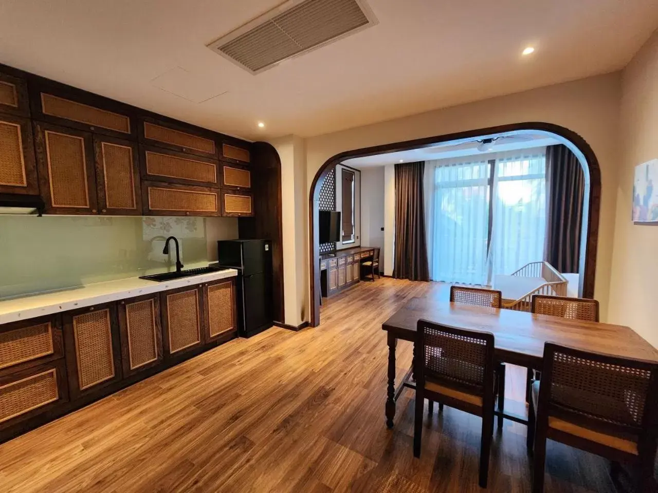 Seating area, Kitchen/Kitchenette in Hoi An Emotion Boutique Hotel