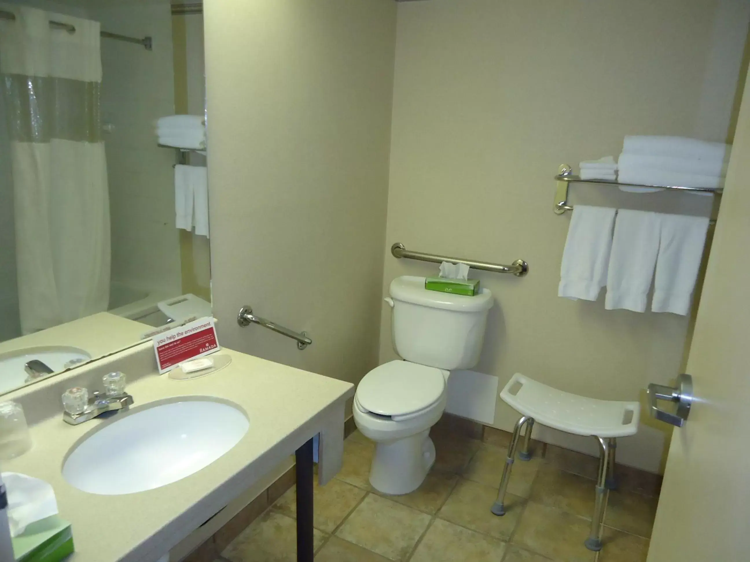 Bathroom in Ramada by Wyndham Trenton