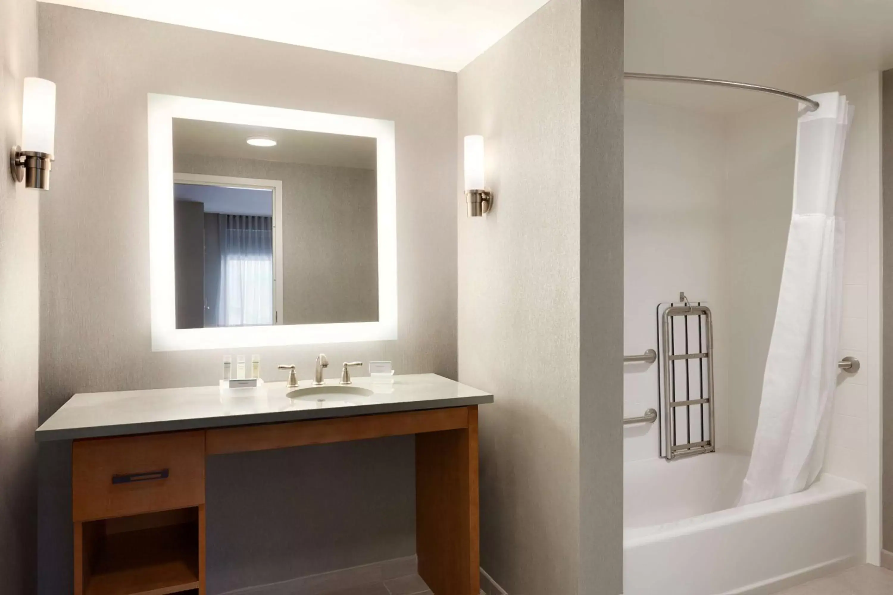Bathroom in Homewood Suites by Hilton Syracuse - Carrier Circle