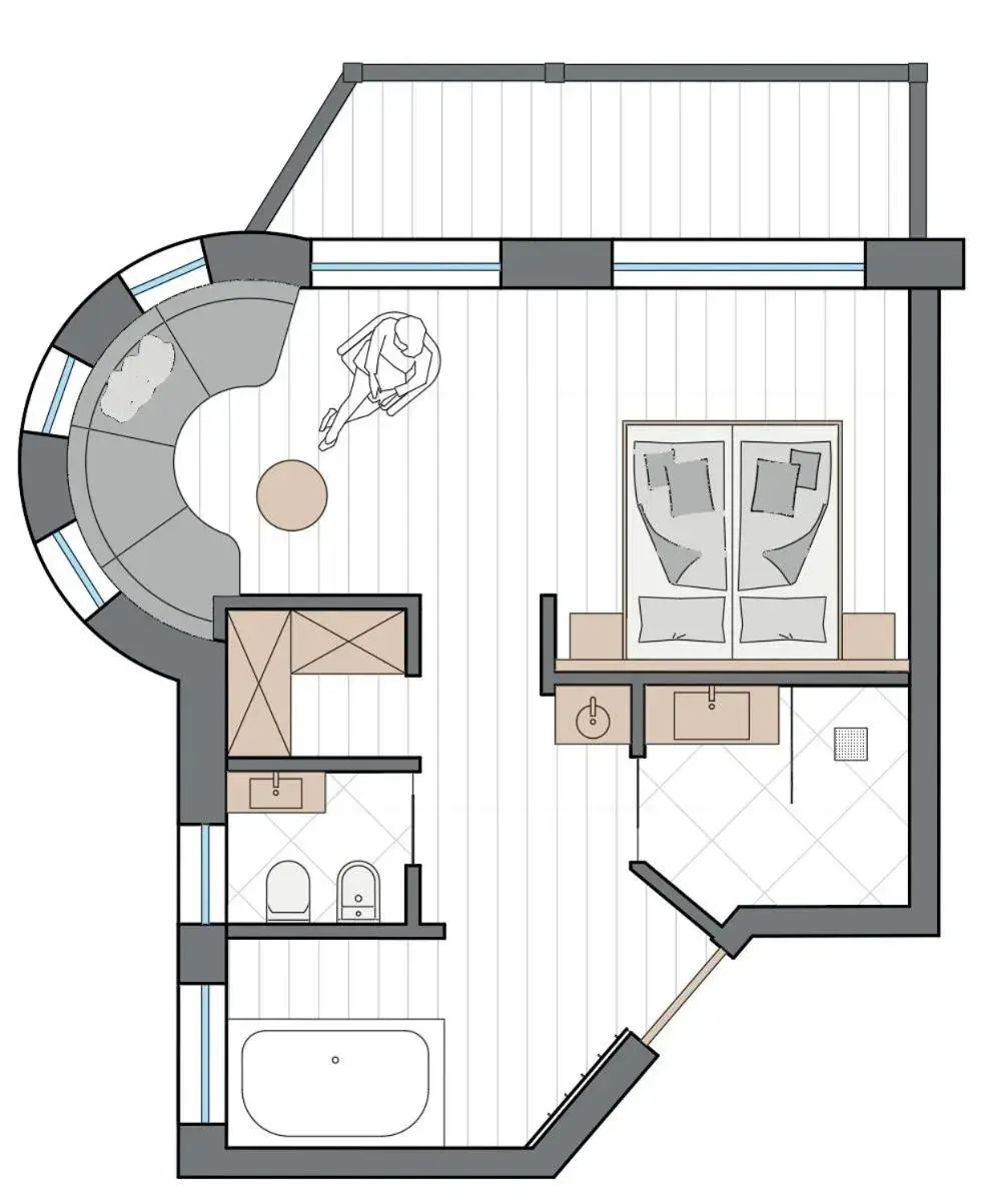 Floor Plan in Hotel Pozzamanigoni