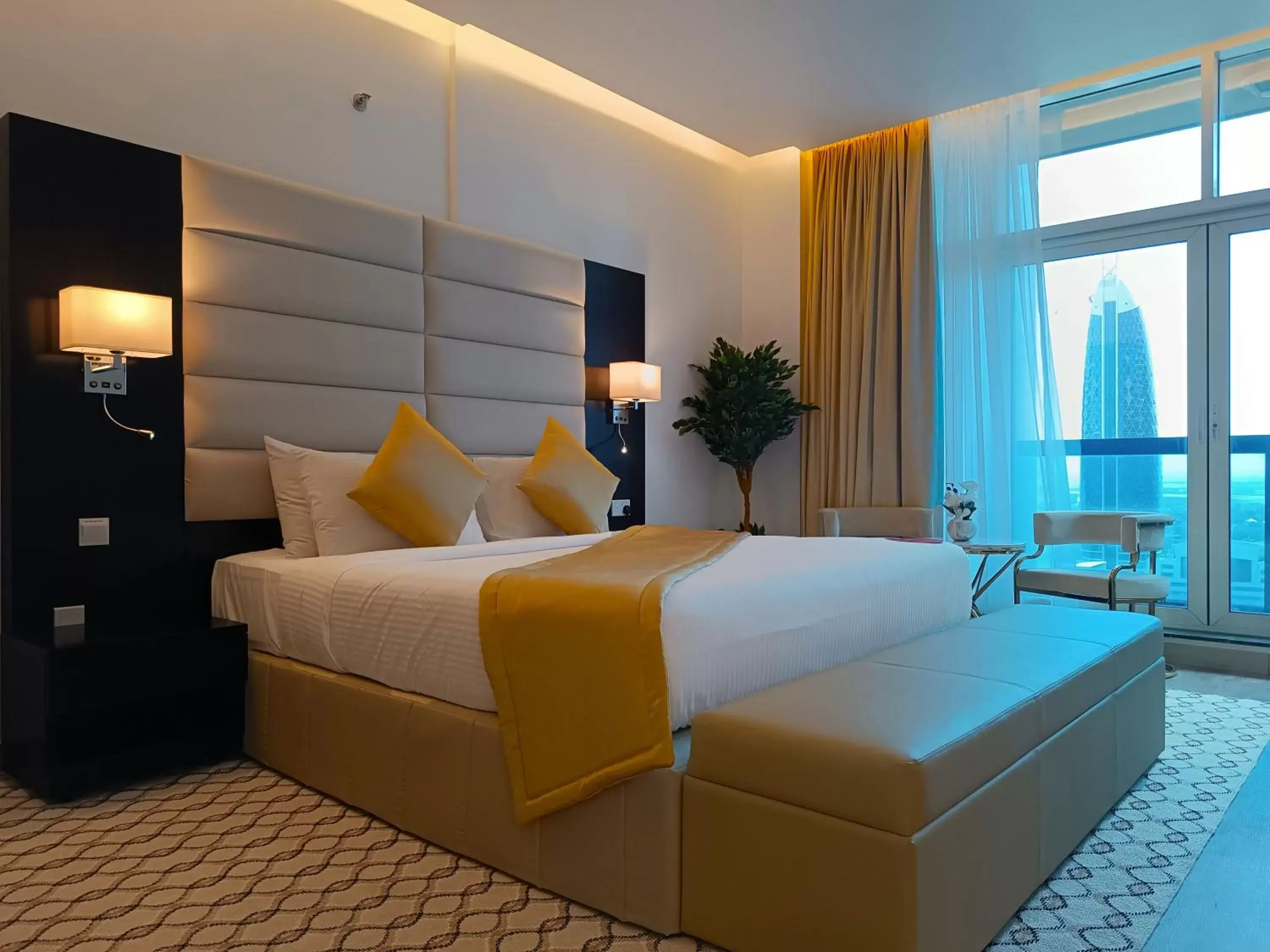Bed in Emirates Grand Hotel