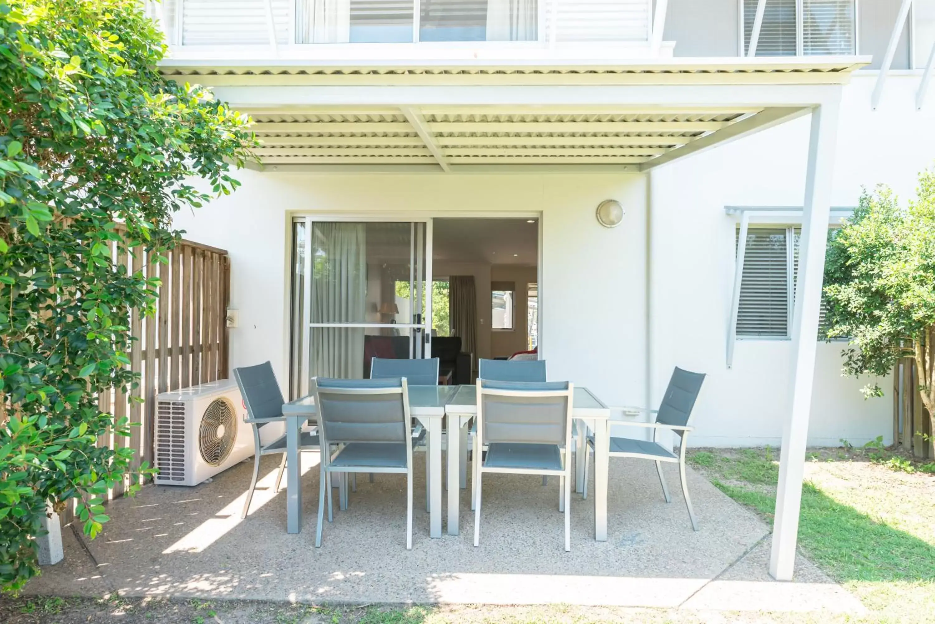 Patio in Ramada Encore by Wyndham Whale Cove