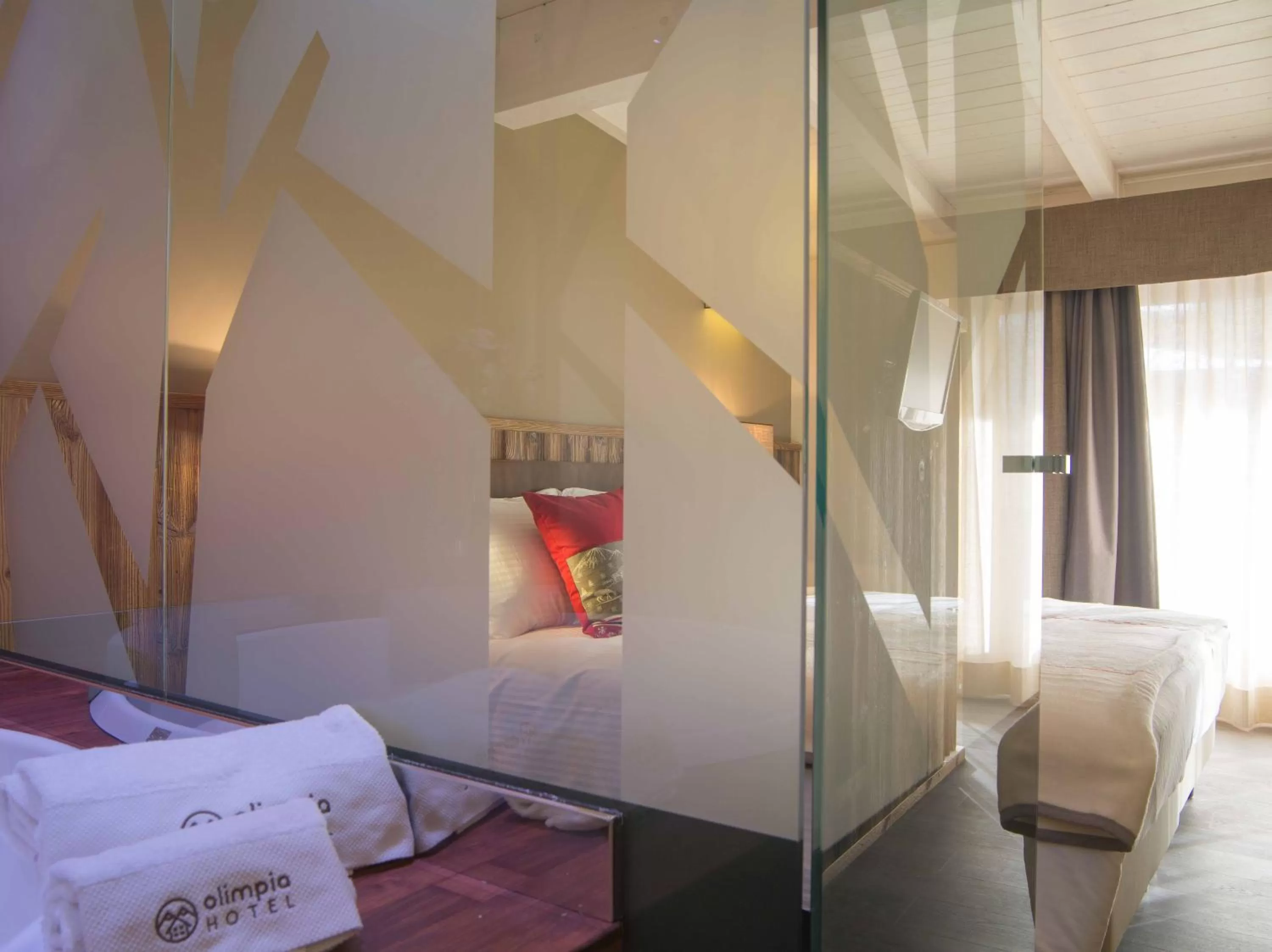 Bed in Olimpia Hotel