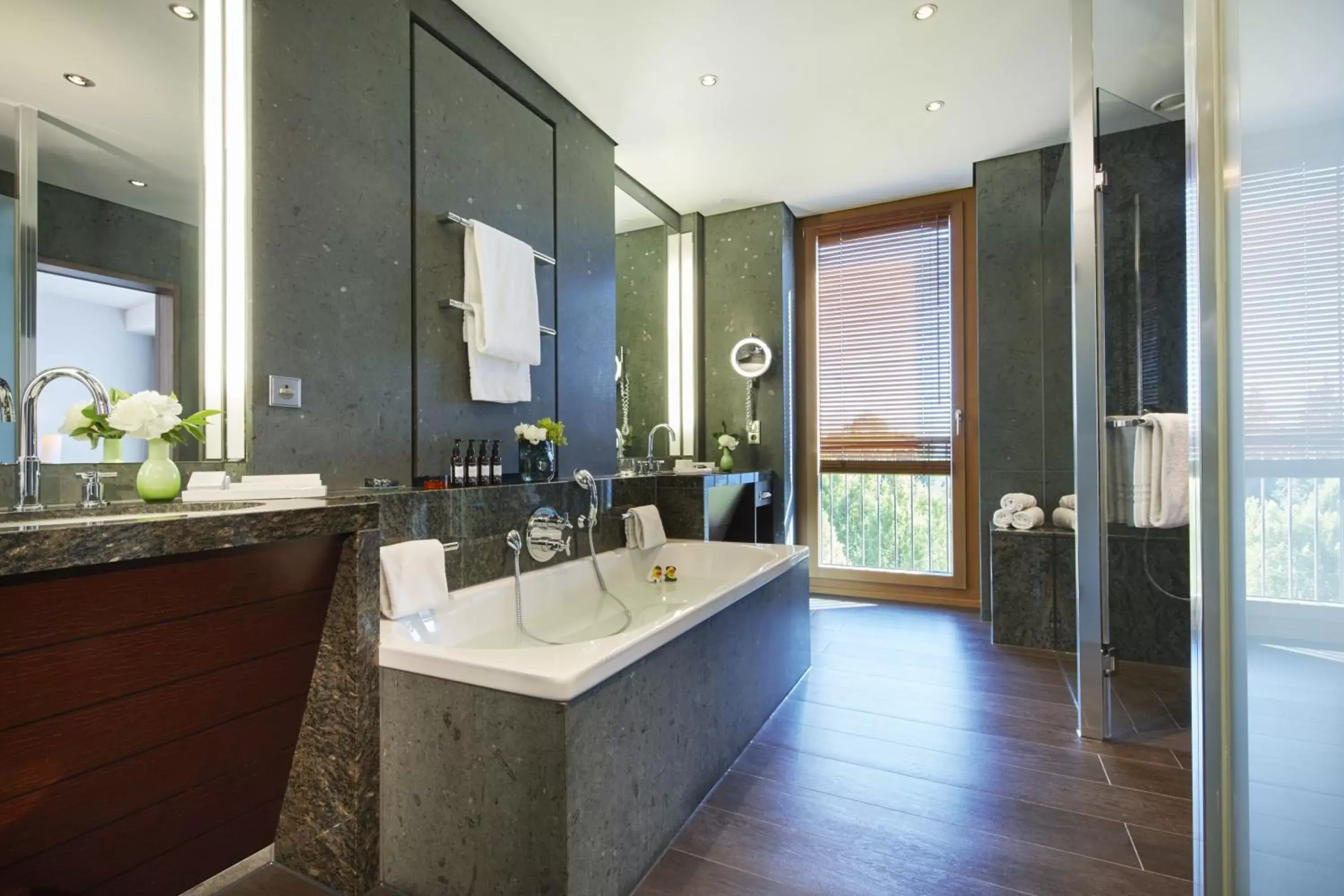 Shower, Bathroom in Kempinski Hotel Berchtesgaden