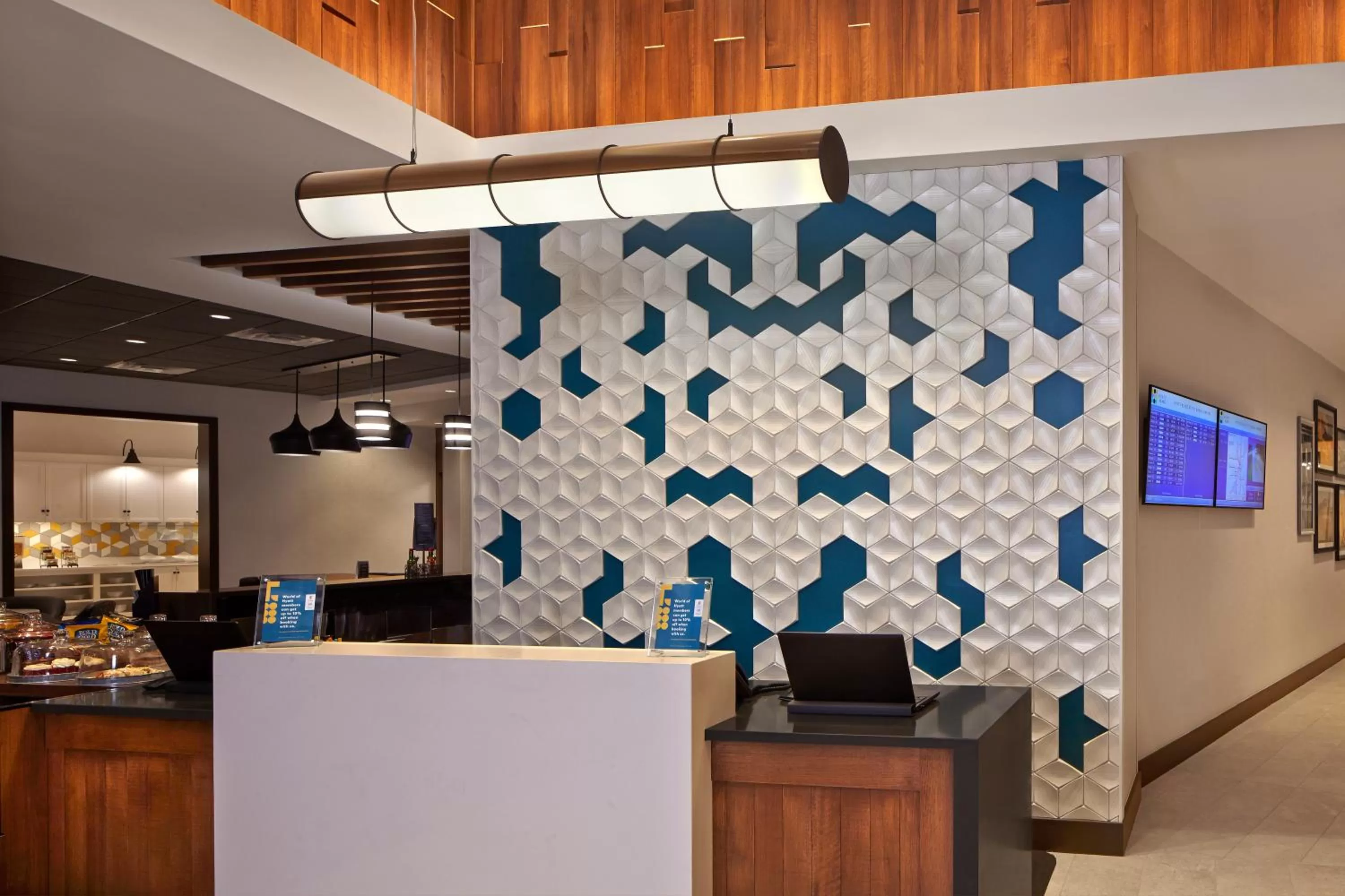 Lobby or reception in Hyatt Place Warwick/Providence Airport