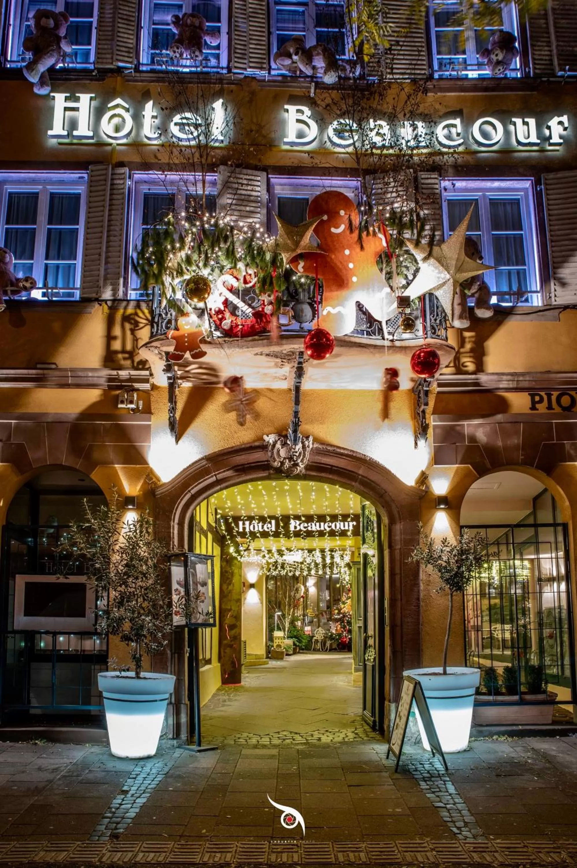 Patio in Hotel Beaucour