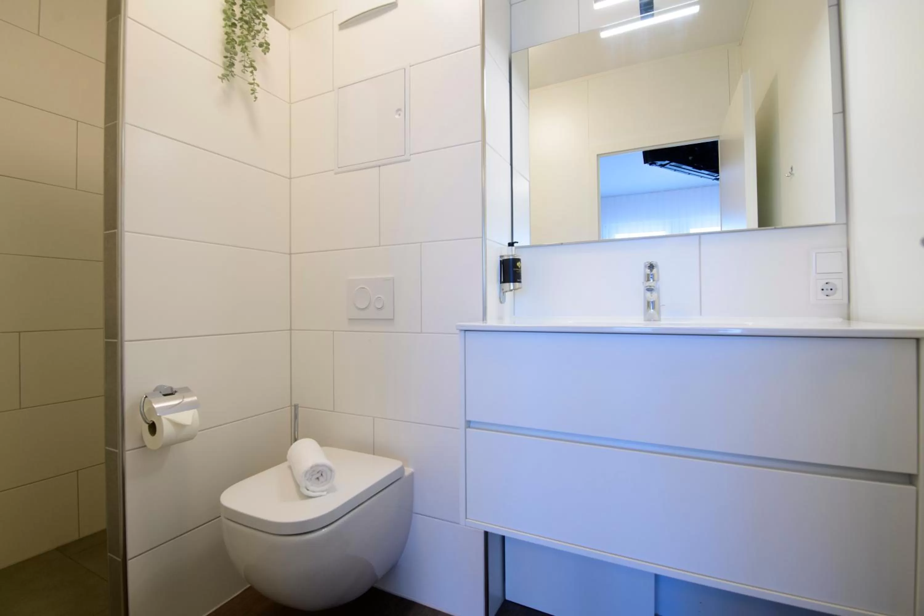 Bathroom in Smart & Stay Aparthotel Saarbrücken Süd - Self-Check-In - Free Parking