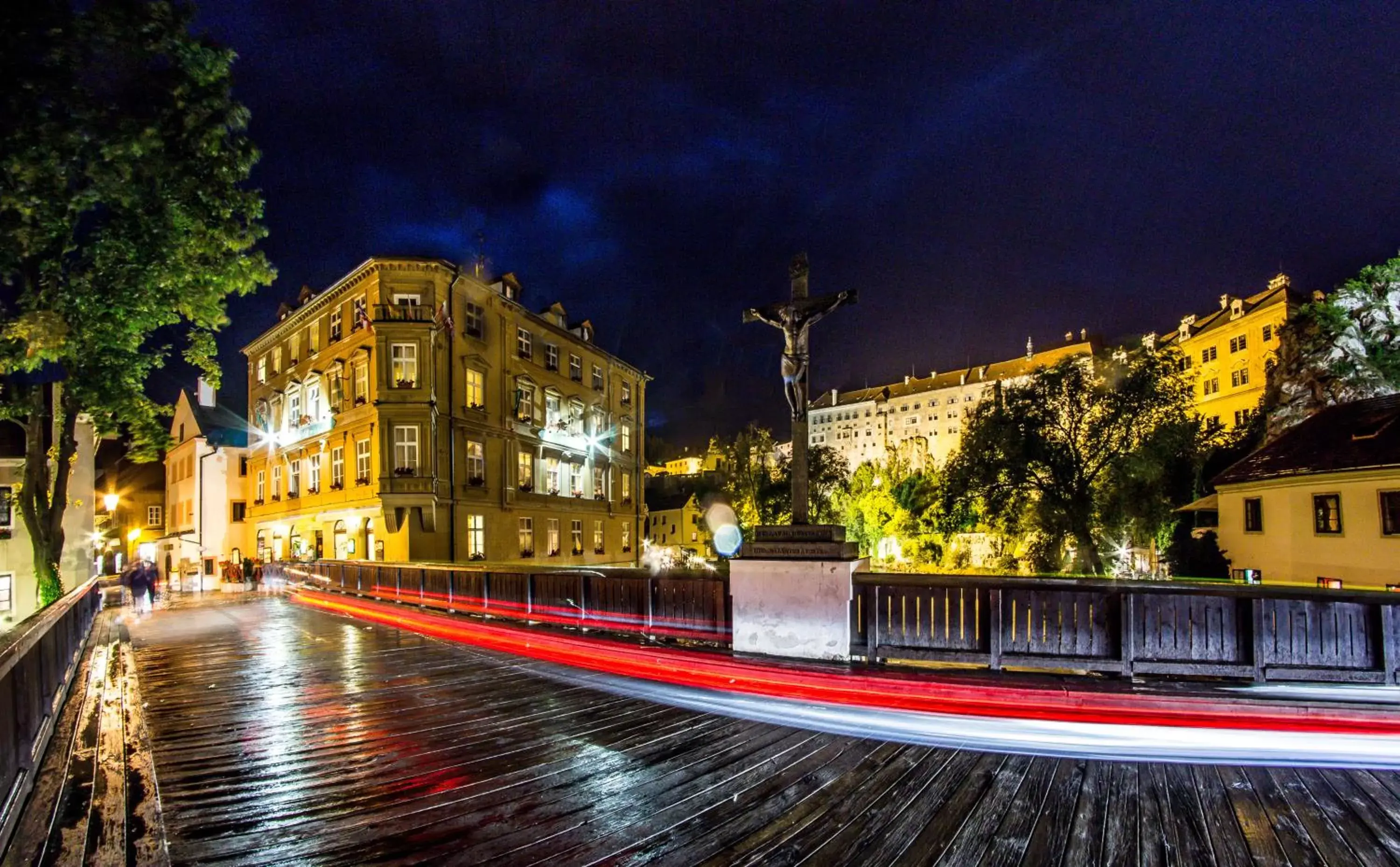 Facade/entrance in Hotel Dvorak Cesky Krumlov Facade/entrance in Hotel Dvorak Cesky Krumlov
