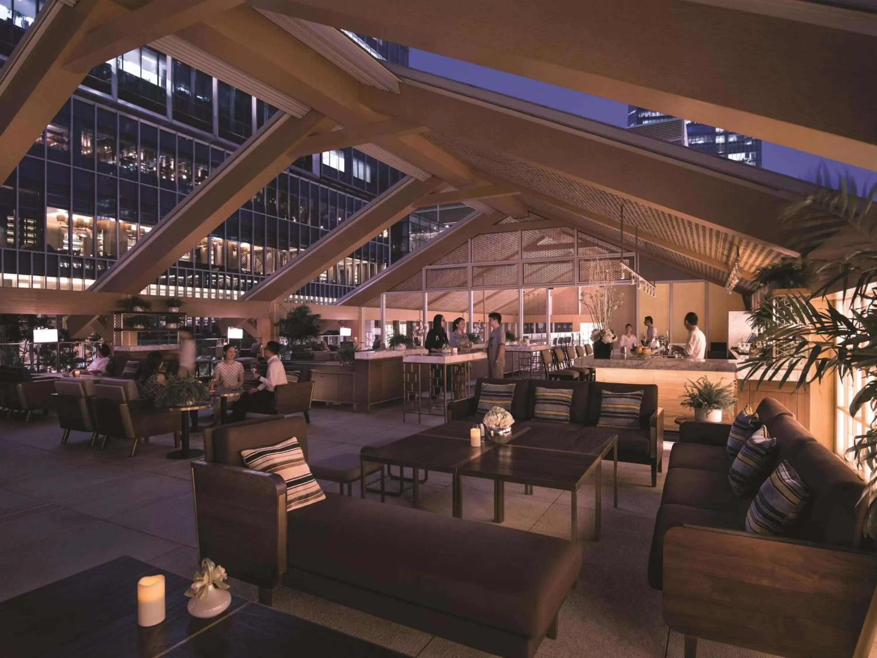 Lounge or bar, Restaurant/Places to Eat in Jing An Shangri-La, Shanghai